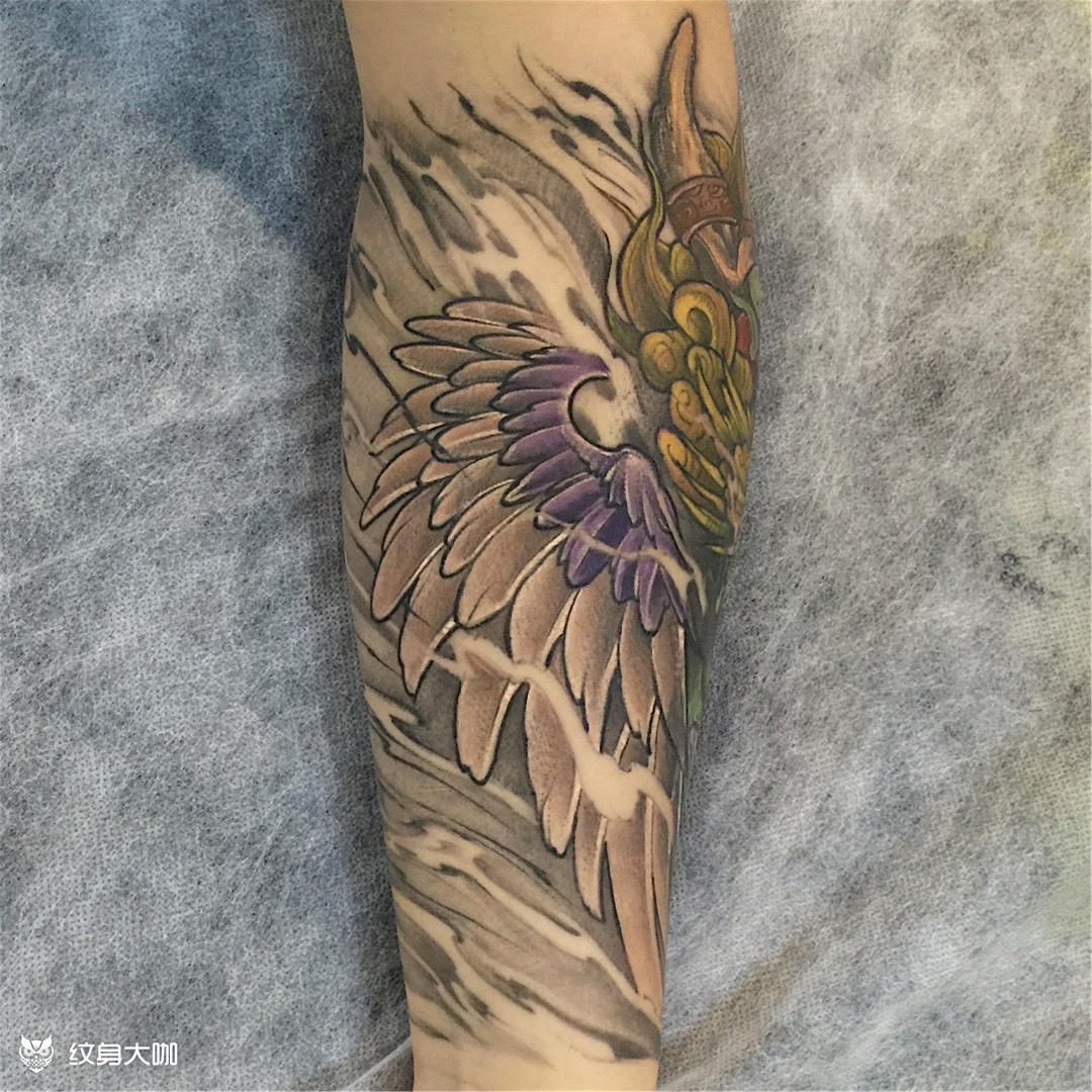 遮盖 包小臂貔貅 完成_纹身图案手稿图片_石头的纹身作品集