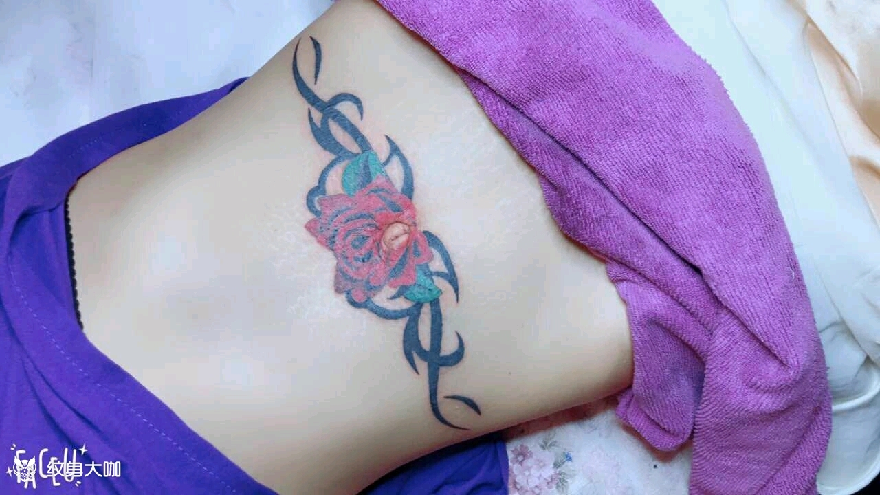 盖妊辰纹_纹身图案手稿图片_王丽的纹身作品集