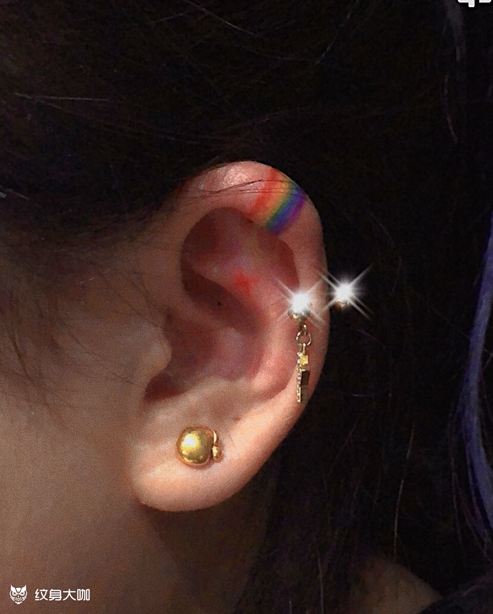 耳朵96_纹身图案手稿图片_秦克义的纹身作品集