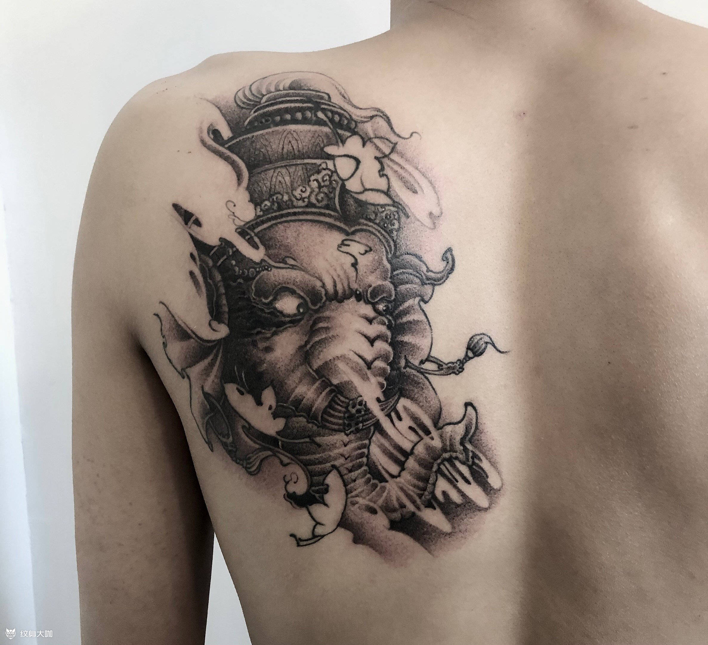 象神_纹身图案手稿图片_张浩的纹身作品集