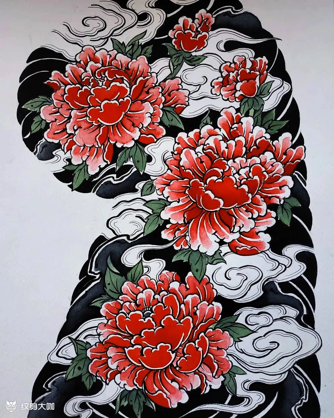 吉祥富贵～大牡丹_纹身吧社区 - 纹身大咖