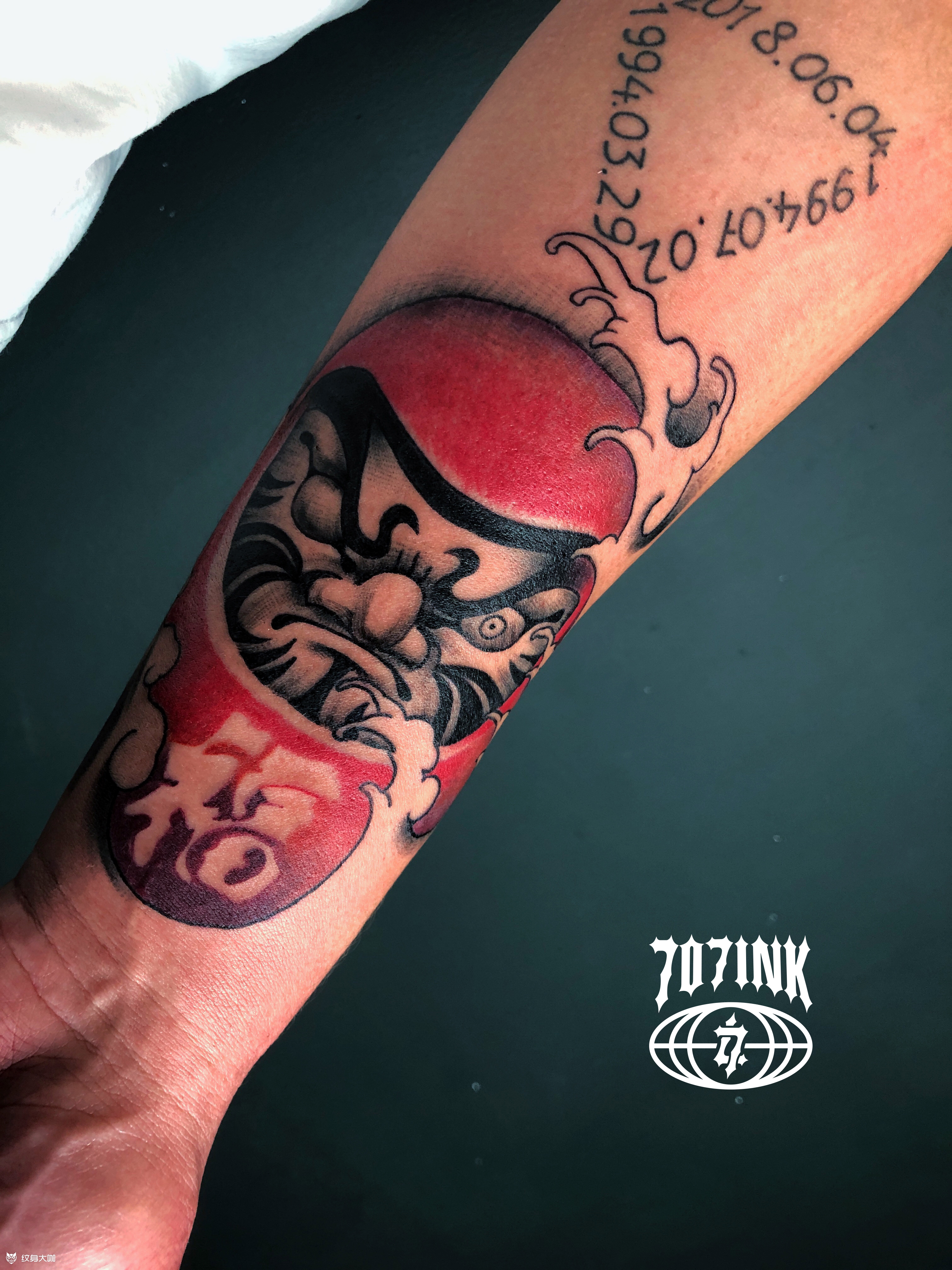 达摩_纹身图案手稿图片_刘兰特的纹身作品集