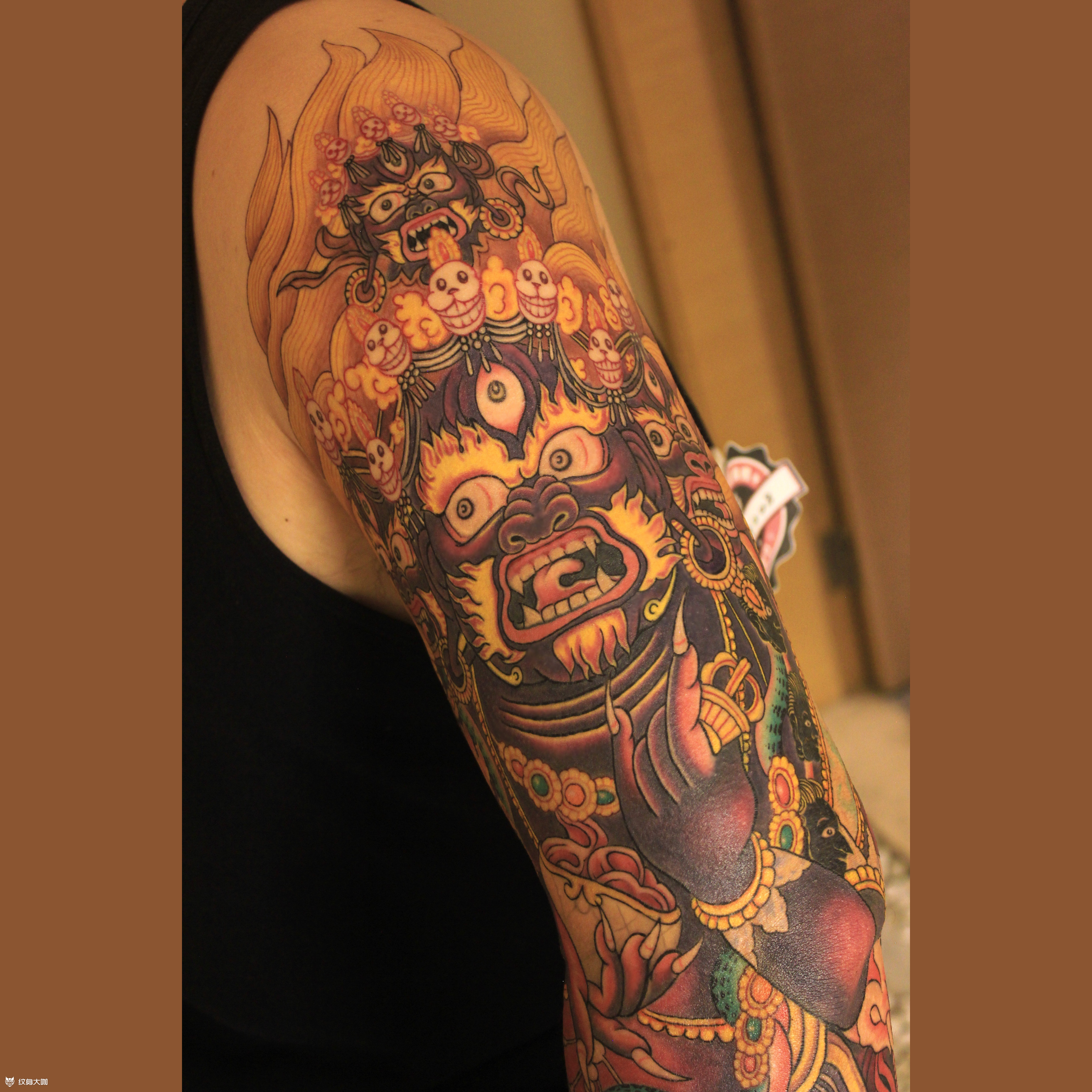 玛哈嘎拉_纹身图案手稿图片_紫硕的纹身作品集