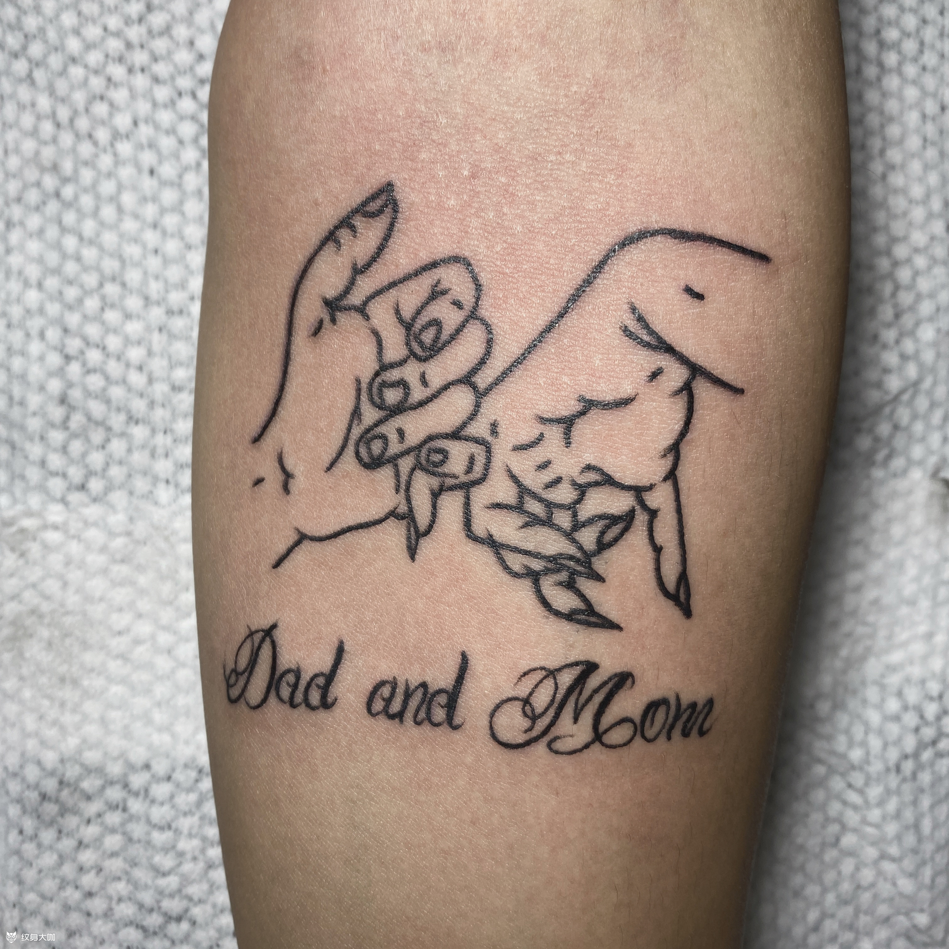 拉钩_纹身图案手稿图片_—深奥的纹身作品集