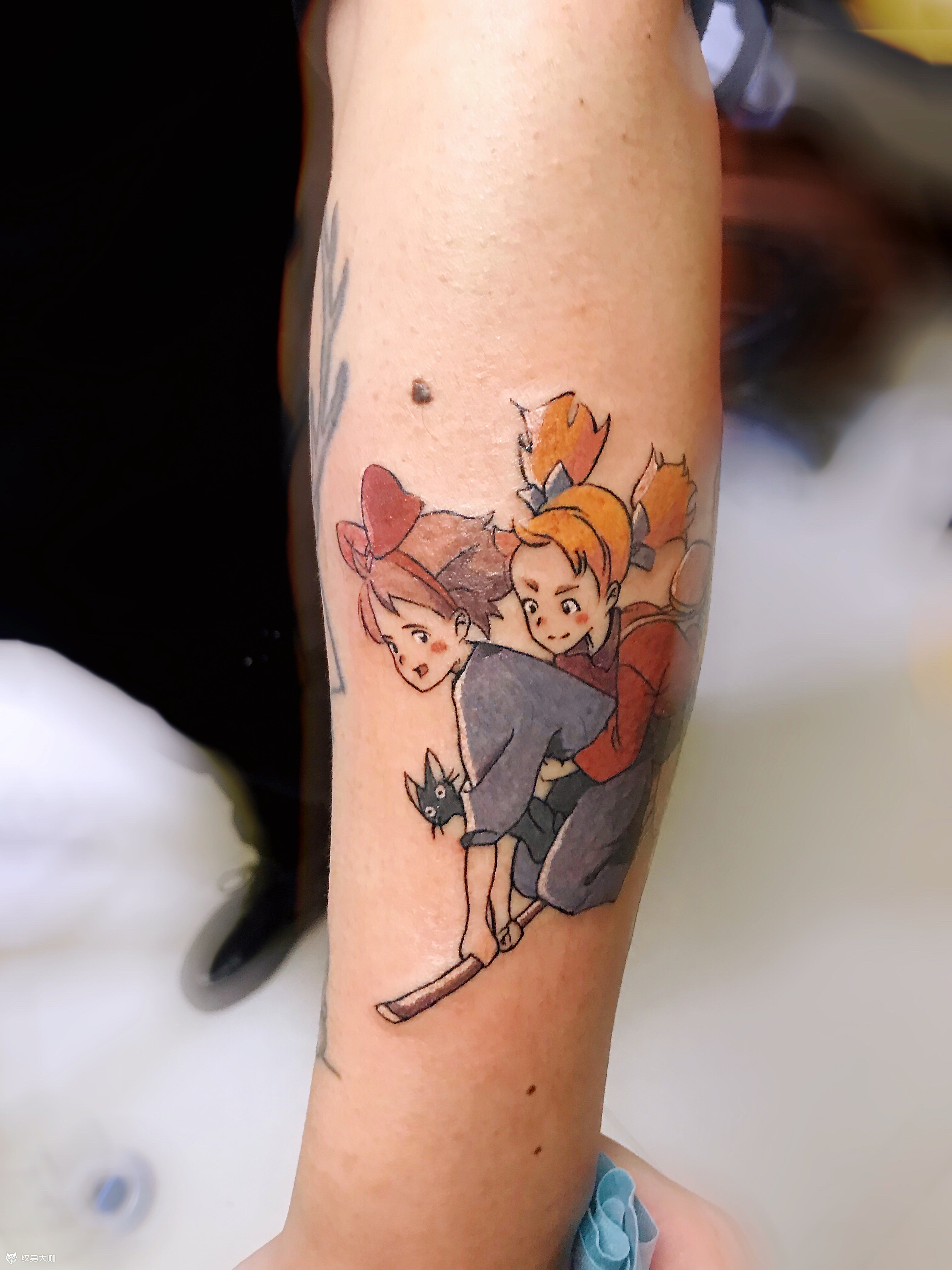 魔女宅急便_纹身图案手稿图片_绵绵的纹身作品集