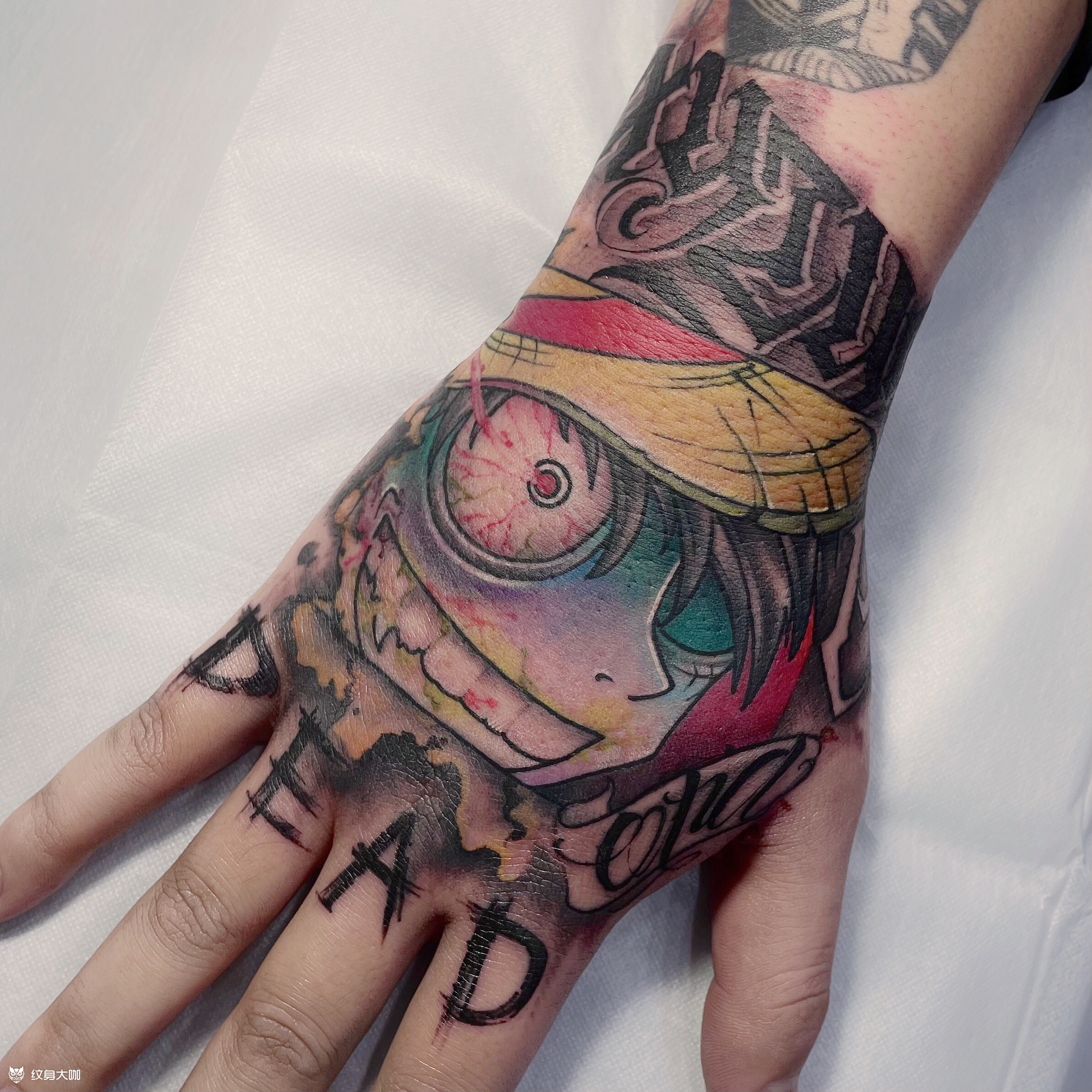 海贼王_纹身图案手稿图片_离人khan的纹身作品集