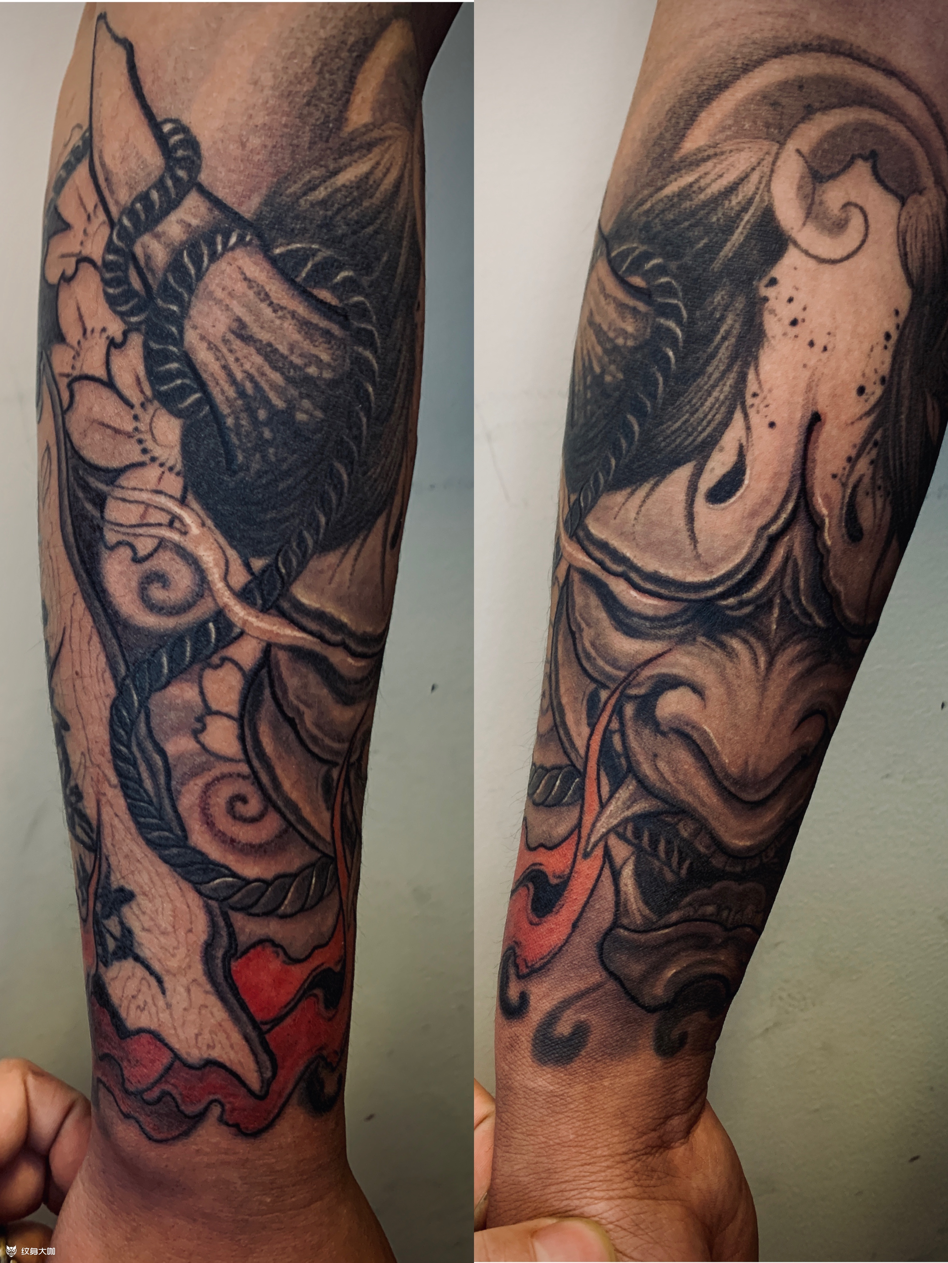 恶灵退散_纹身图案手稿图片_多吉的纹身作品集