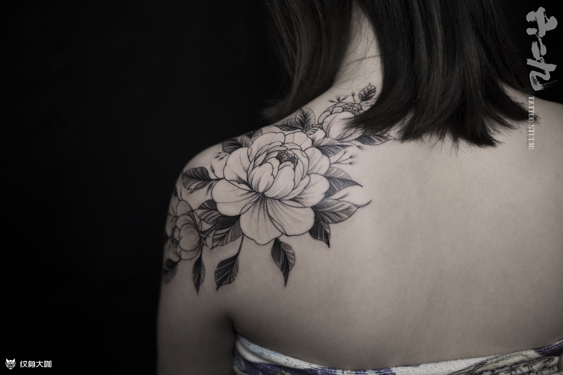 肩花素花_纹身图案手稿图片_629-vk 的纹身作品集