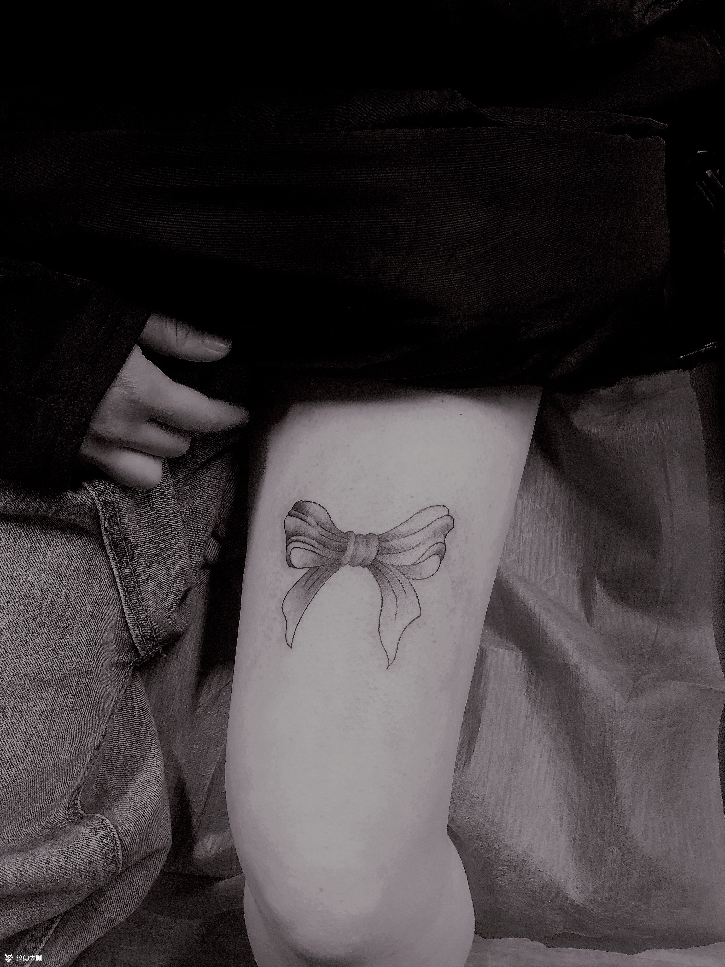 蝴蝶结_纹身图案手稿图片_王海涛的纹身作品集
