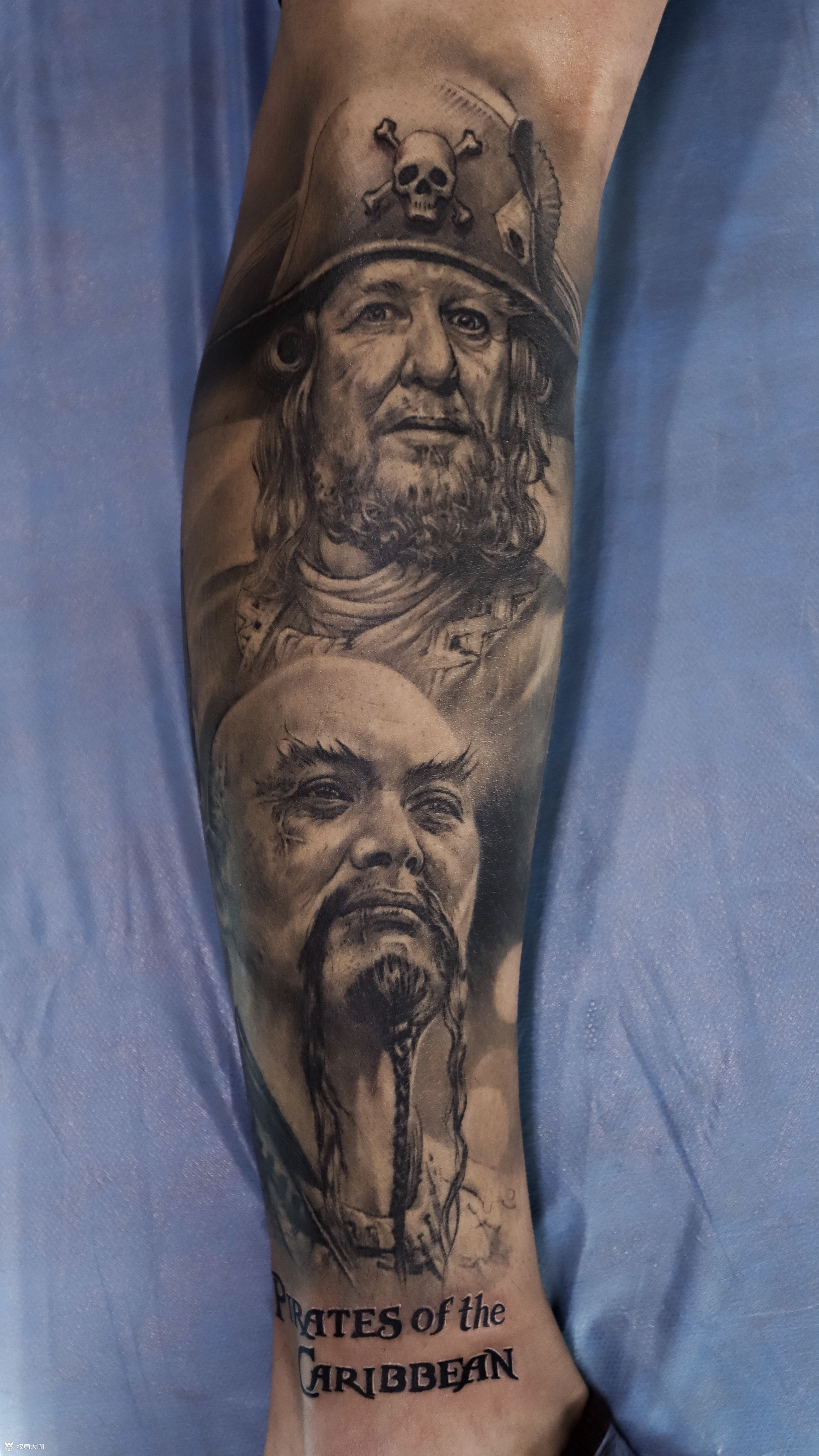 加勒比海盗_纹身图案手稿图片_韩金龙的纹身作品集