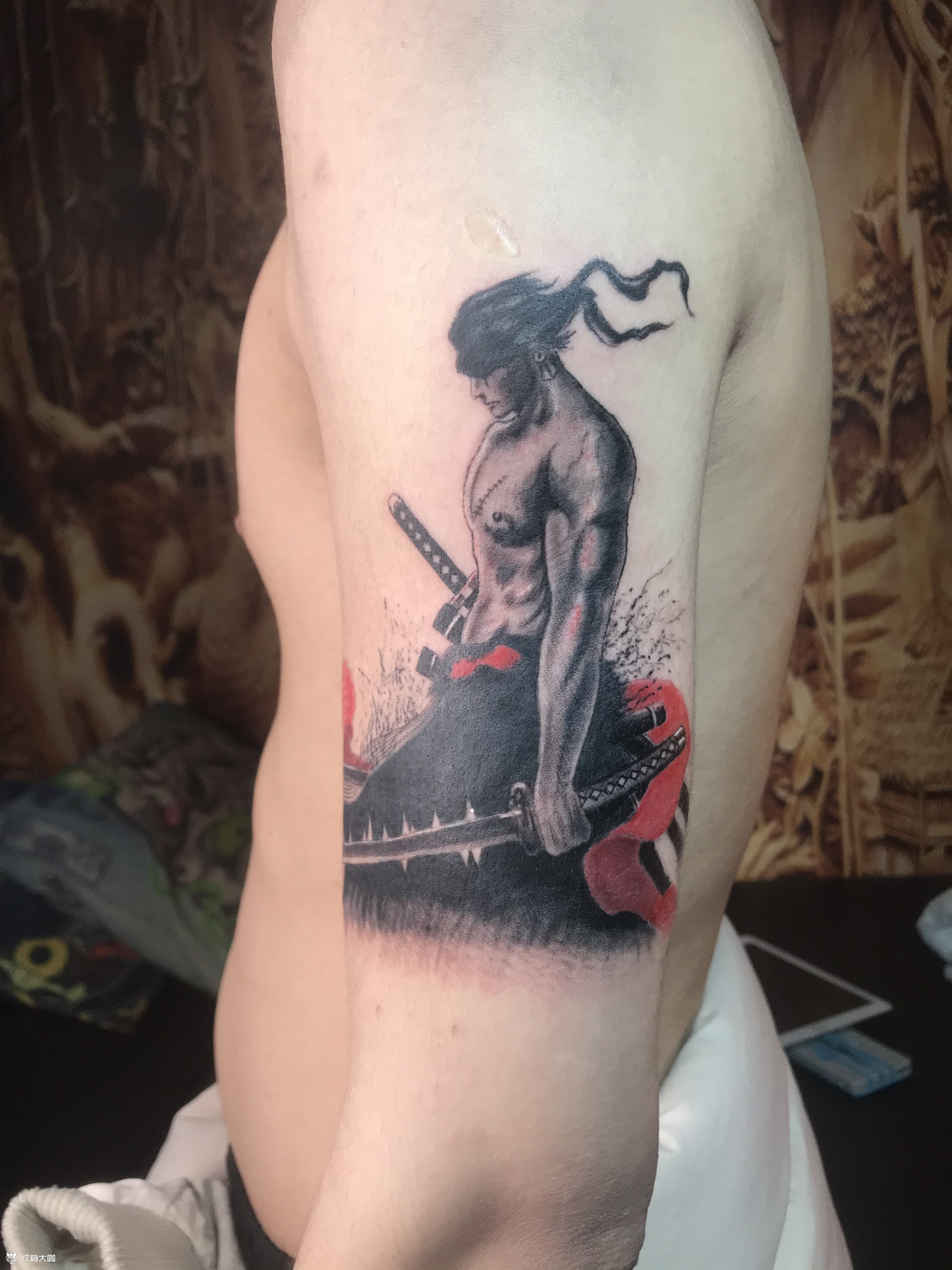 动漫—索隆_纹身图案手稿图片_tbamyong的纹身作品集