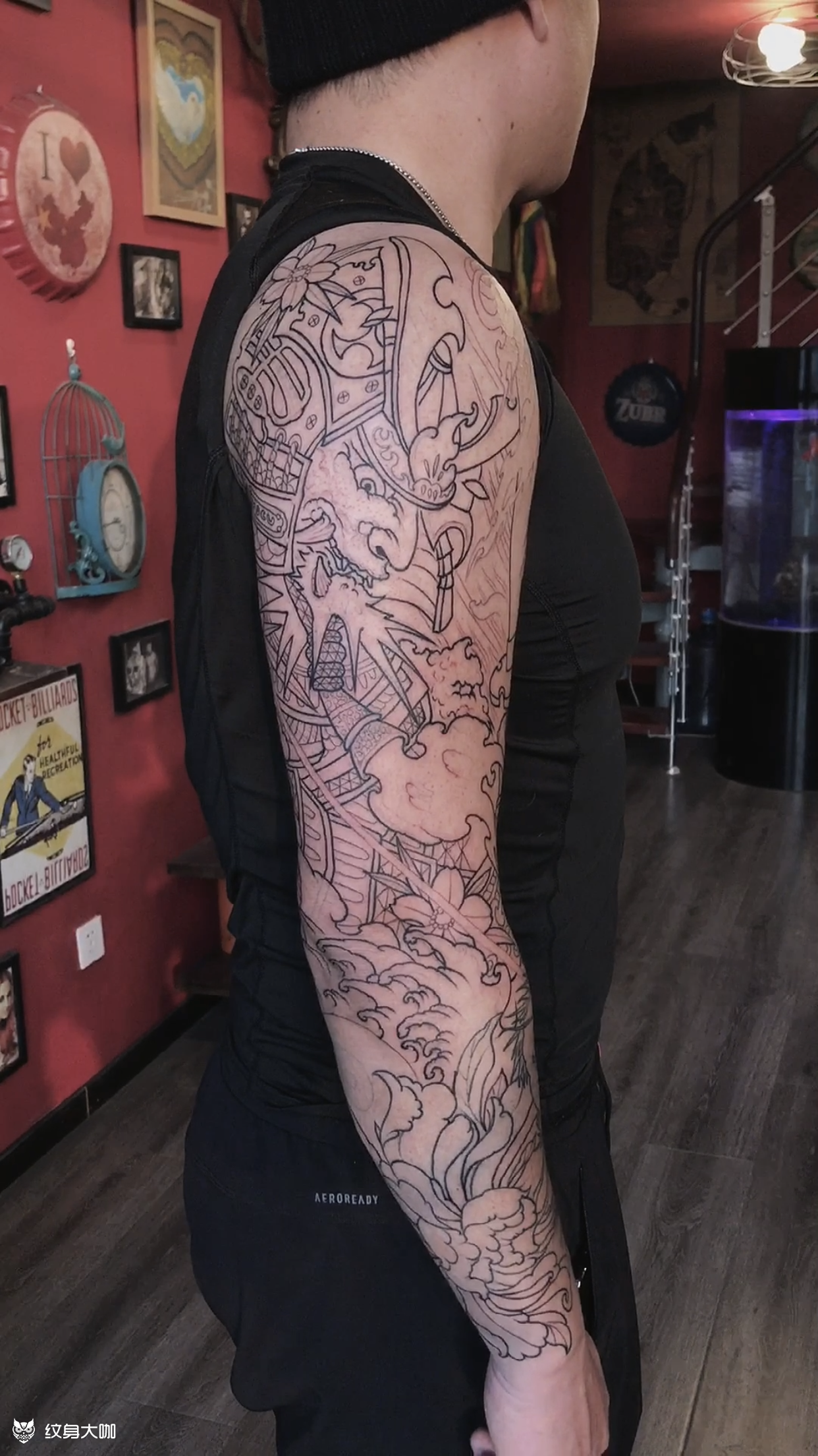 失败花臂修改,还好上一个纹身师_纹身吧社区 - 纹身大咖