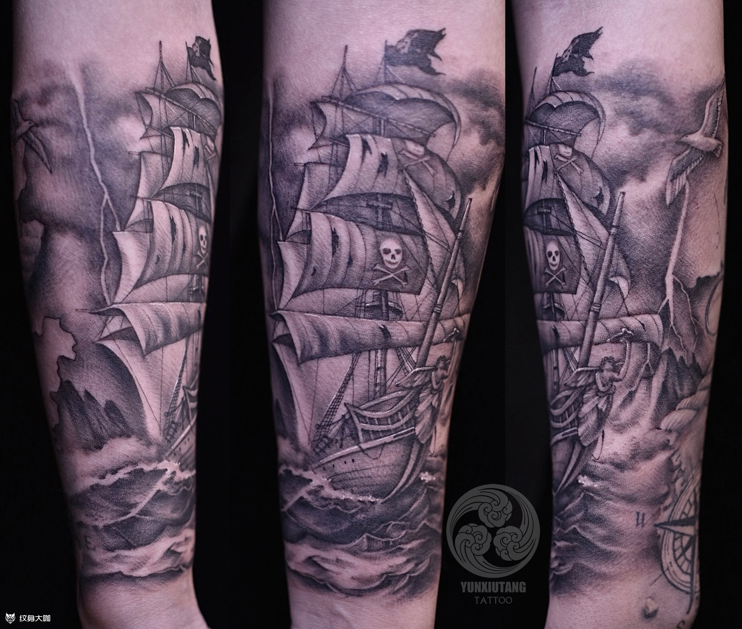 珍珠号_纹身图案手稿图片_张小龙的纹身作品集
