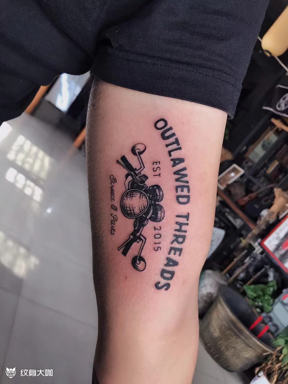 机车_纹身图案手稿图片_李宗旭的纹身作品集