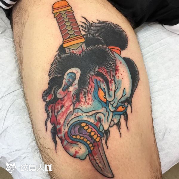 生首合集_纹身图案手稿图片_洪野的纹身作品集