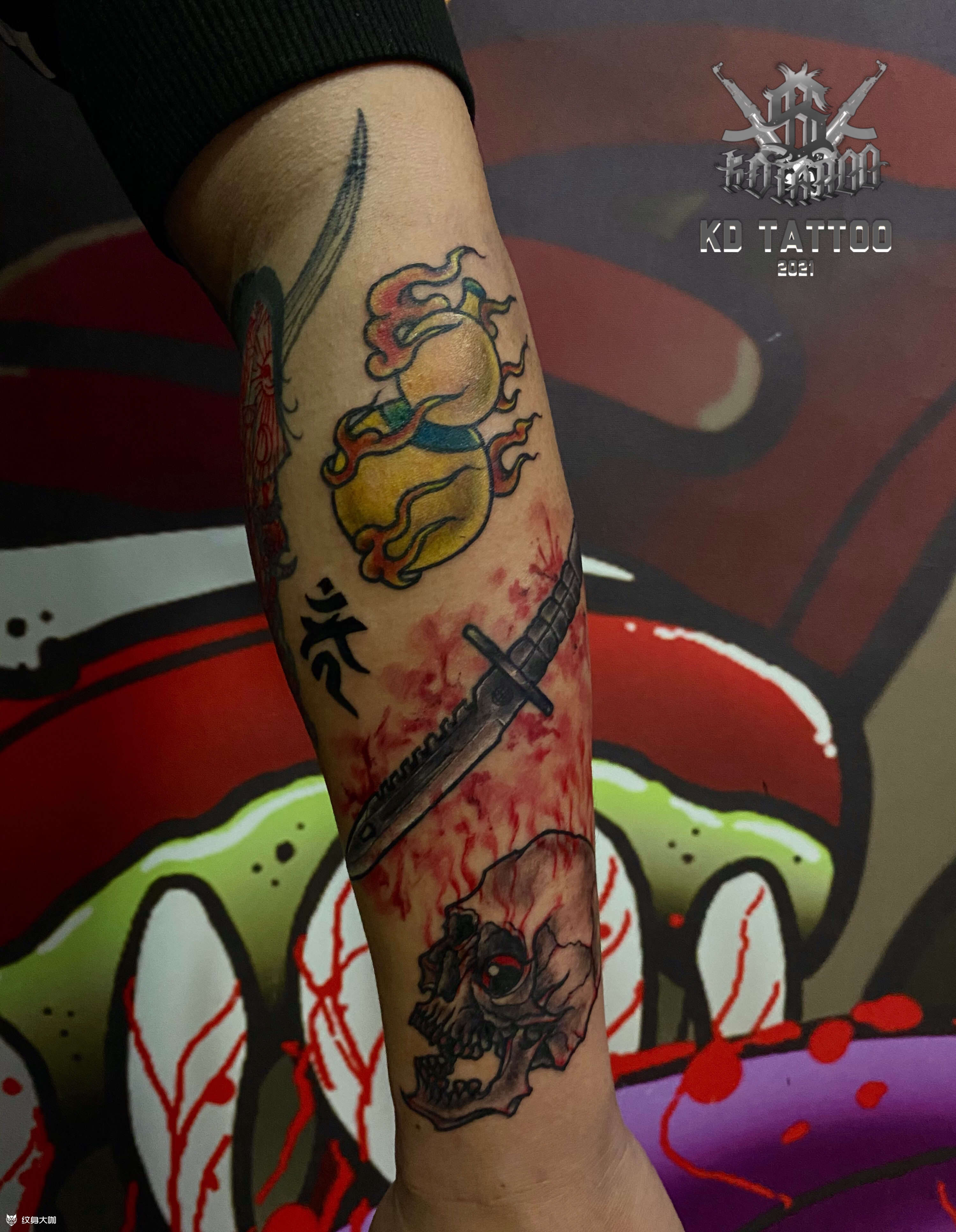 福禄_纹身图案手稿图片_kd的纹身作品集