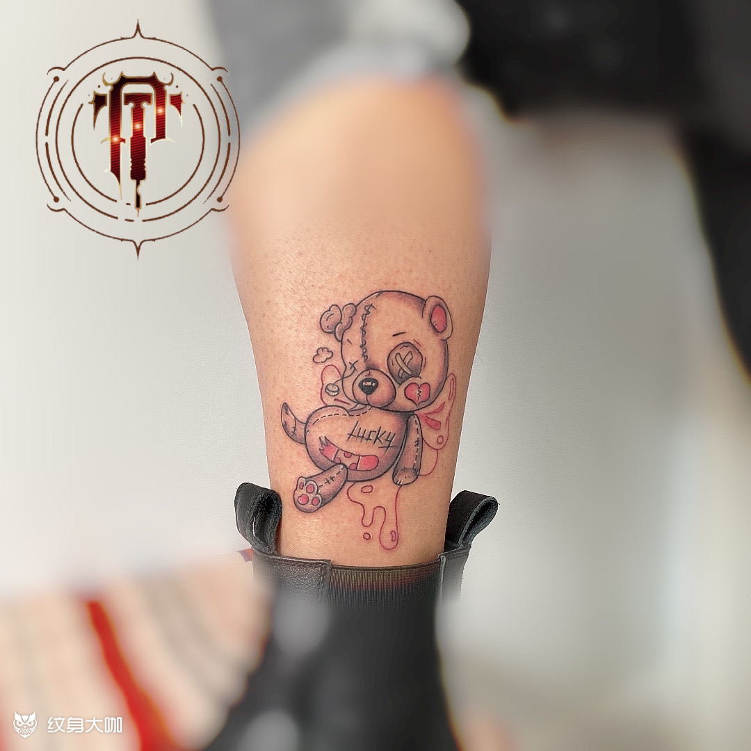 可爱熊_纹身图案手稿图片_高家奇的纹身作品集