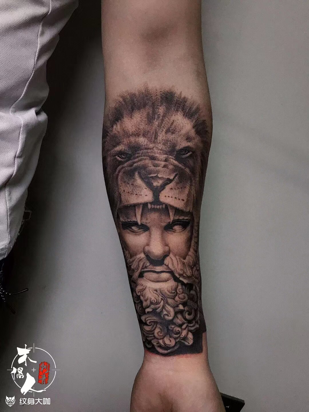 大力神_纹身图案手稿图片_郭鹏的纹身作品集