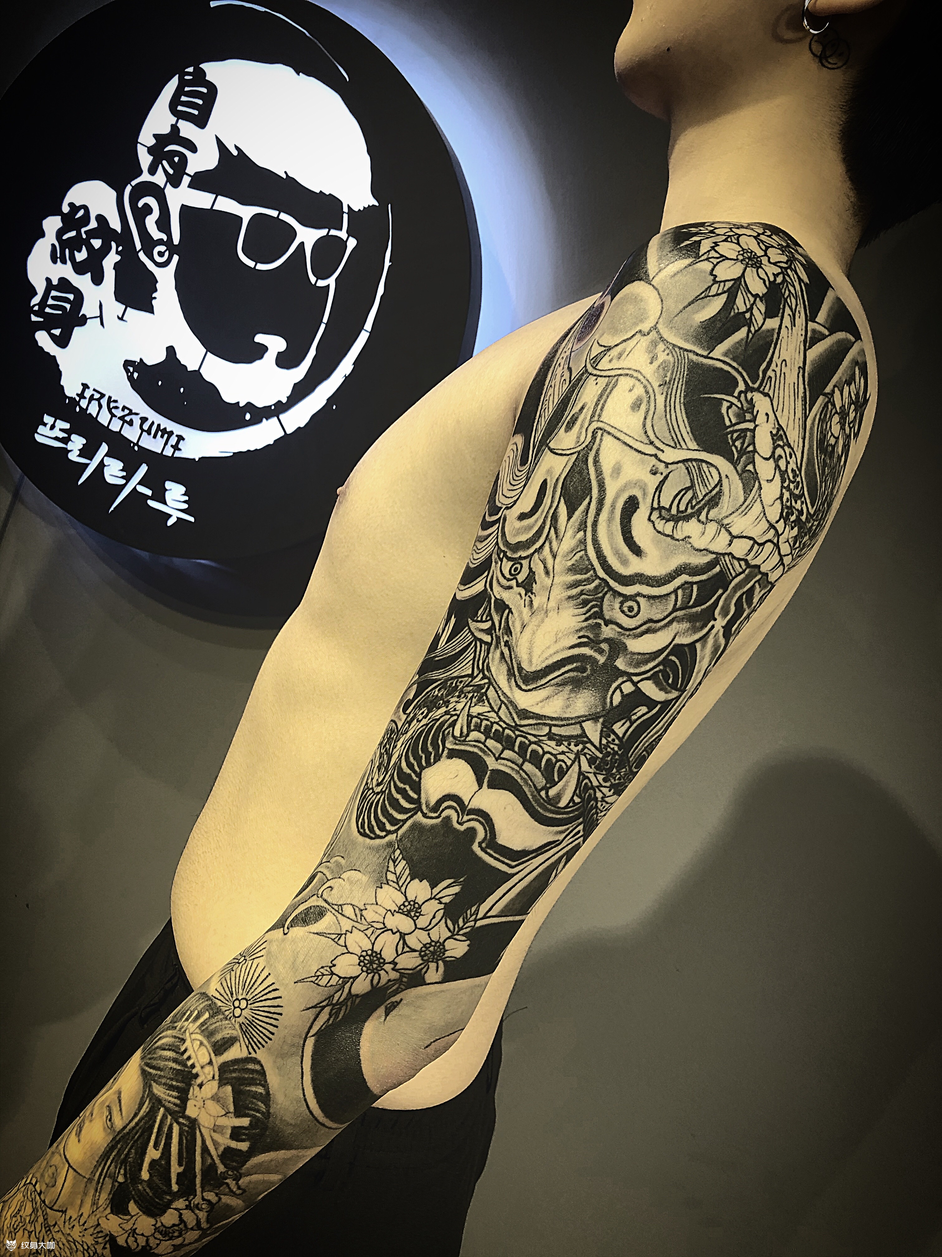大臂般若完成_纹身吧社区 - 纹身大咖