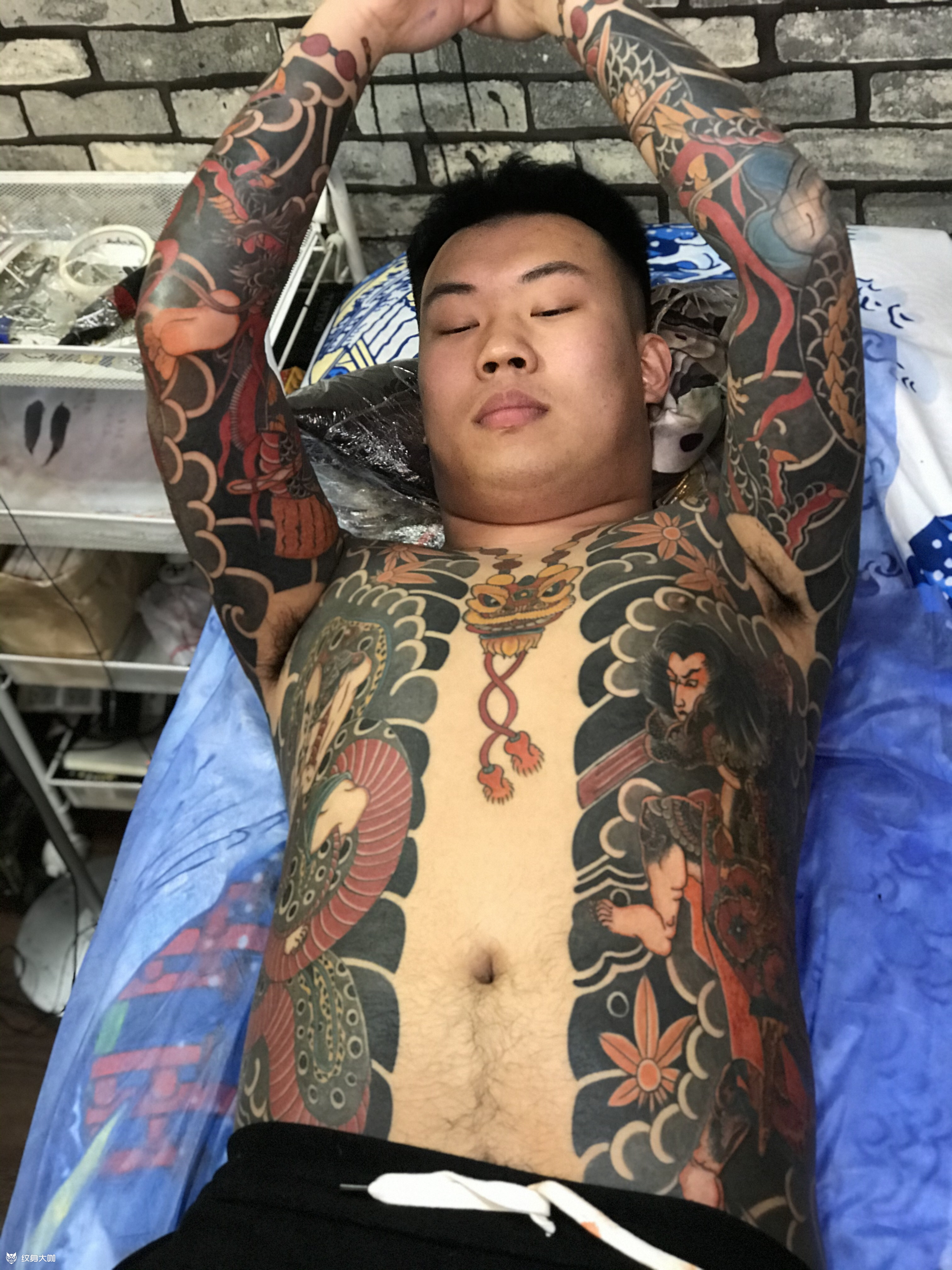 史进vs鲁智深_纹身图案手稿图片_吴建的纹身作品集