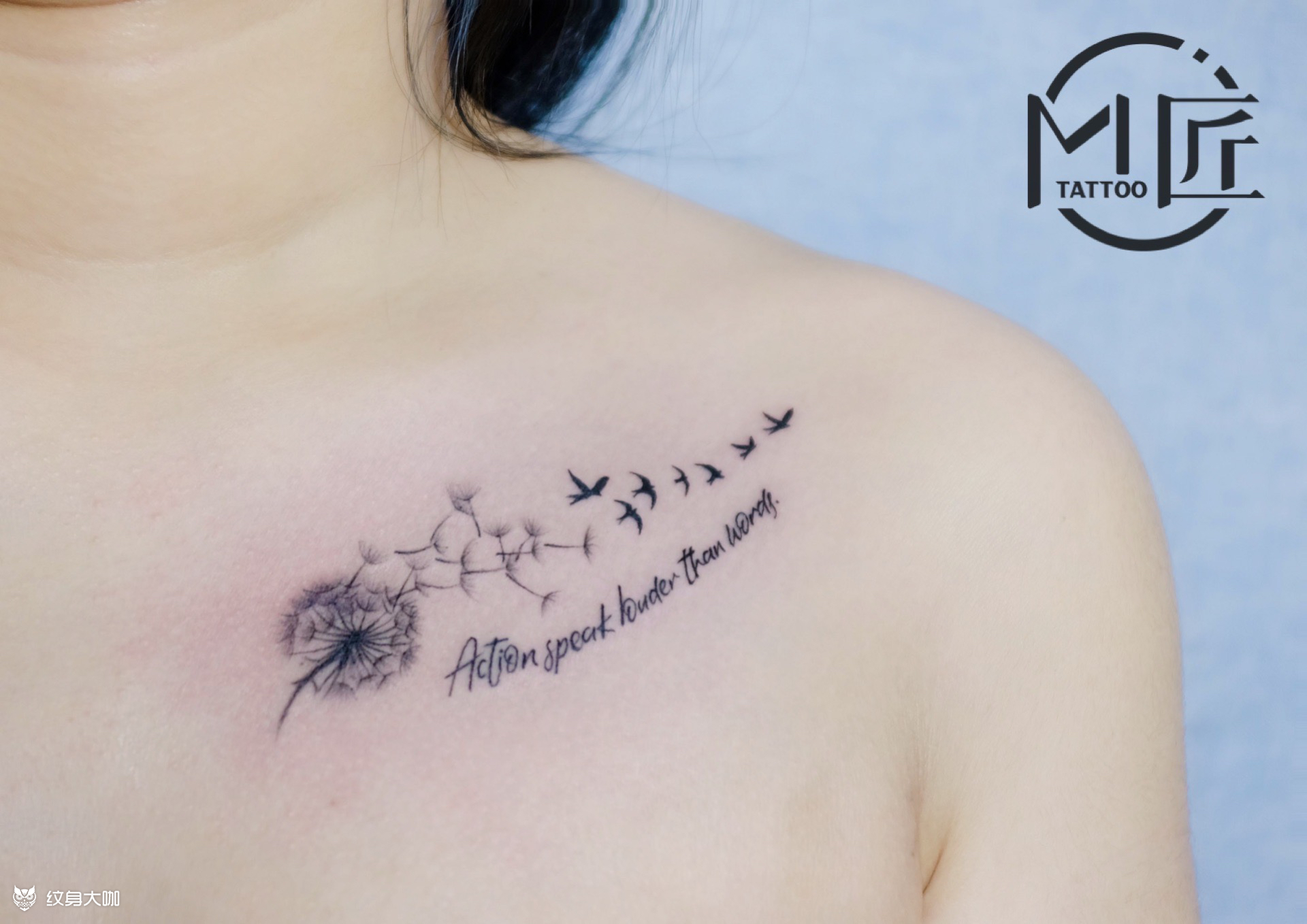 蒲公英_纹身图案手稿图片_mao的纹身作品集