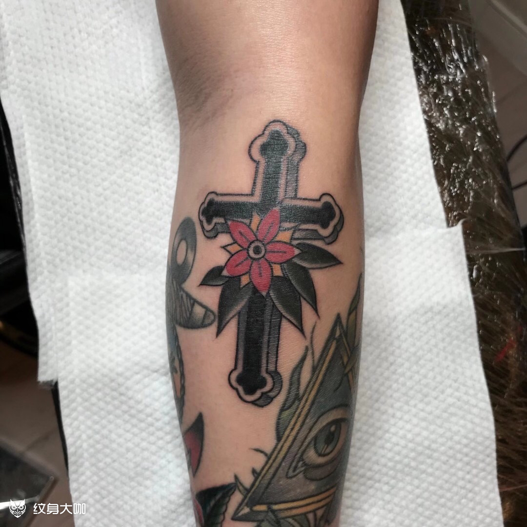 十字架_纹身图案手稿图片_ce的纹身作品集