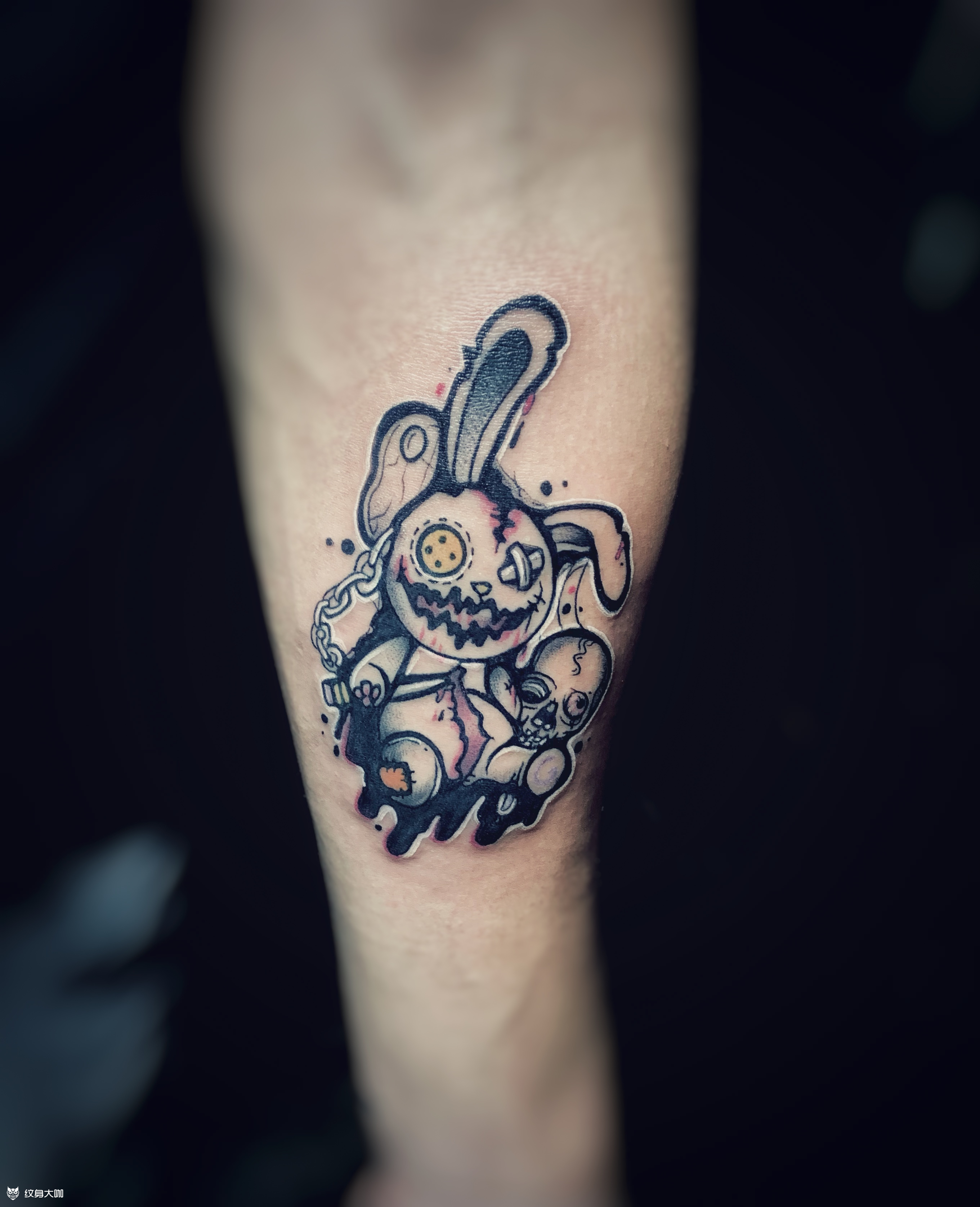 流氓兔_纹身图案手稿图片_孔大魔王的纹身作品集