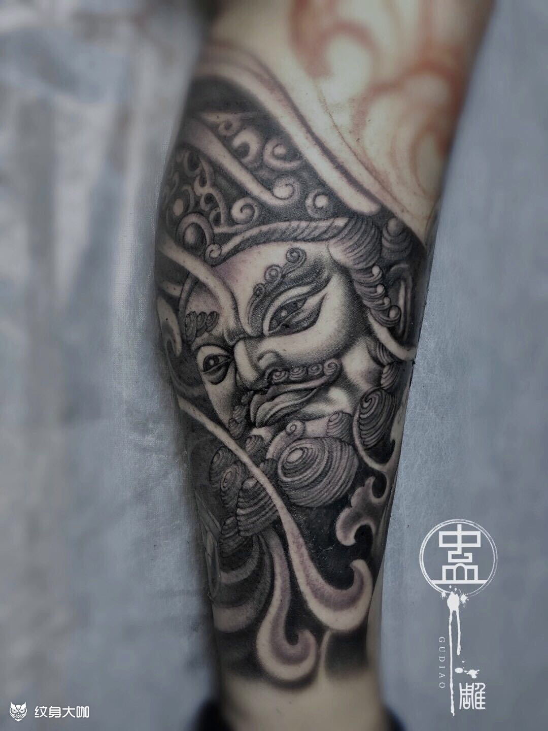 四大天王_纹身图案手稿图片_济南蛊雕的纹身作品集