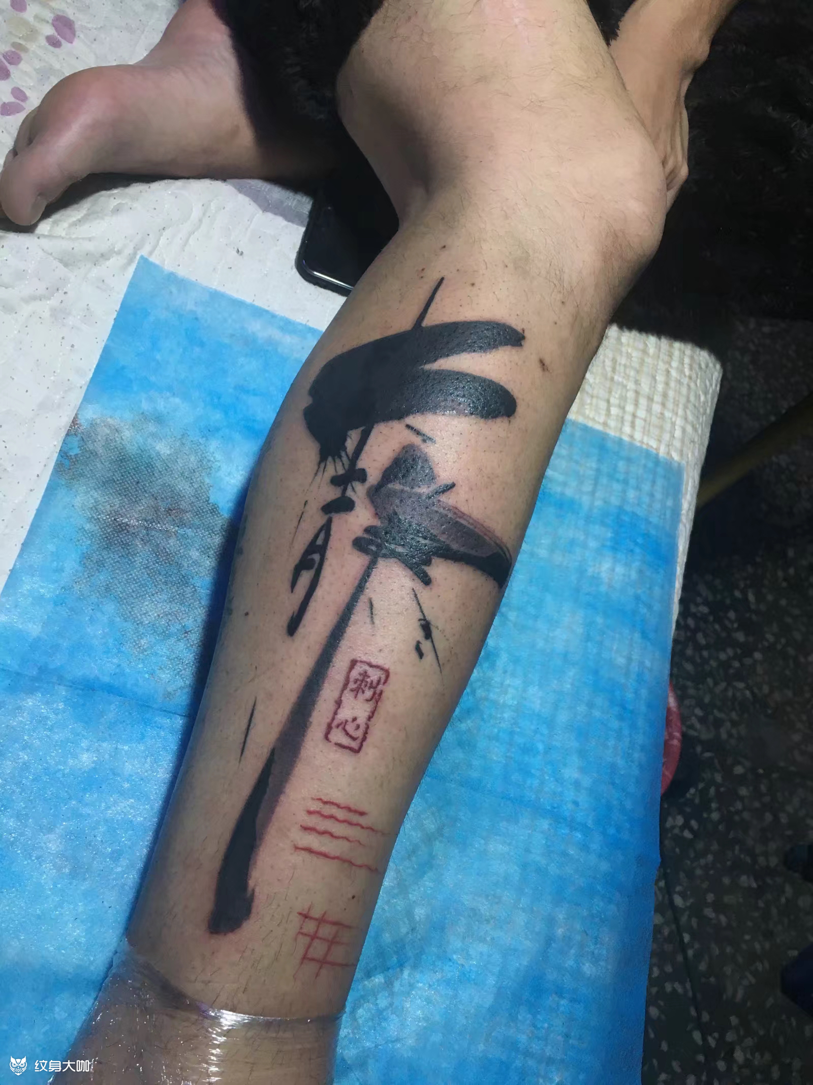 静_纹身图案手稿图片_良逸的纹身作品集