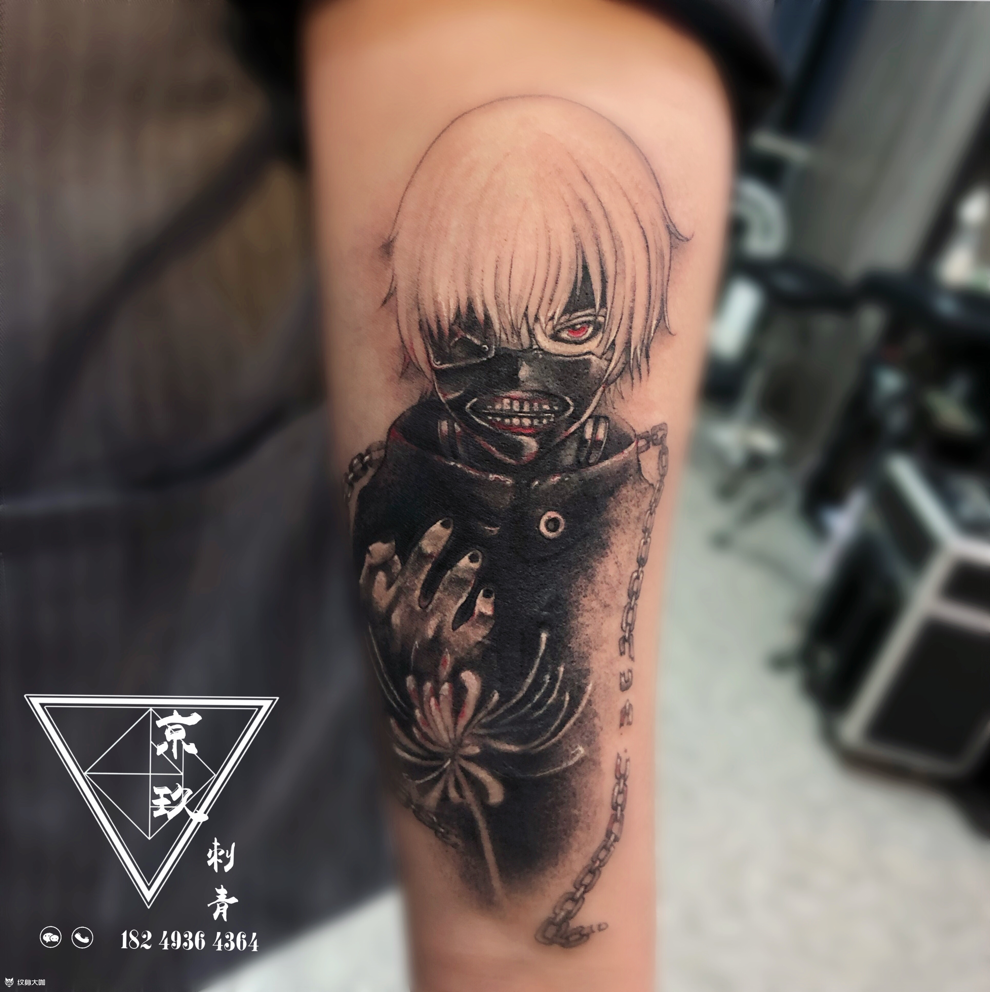 遮盖金木研_纹身图案手稿图片_阿卓的纹身作品集