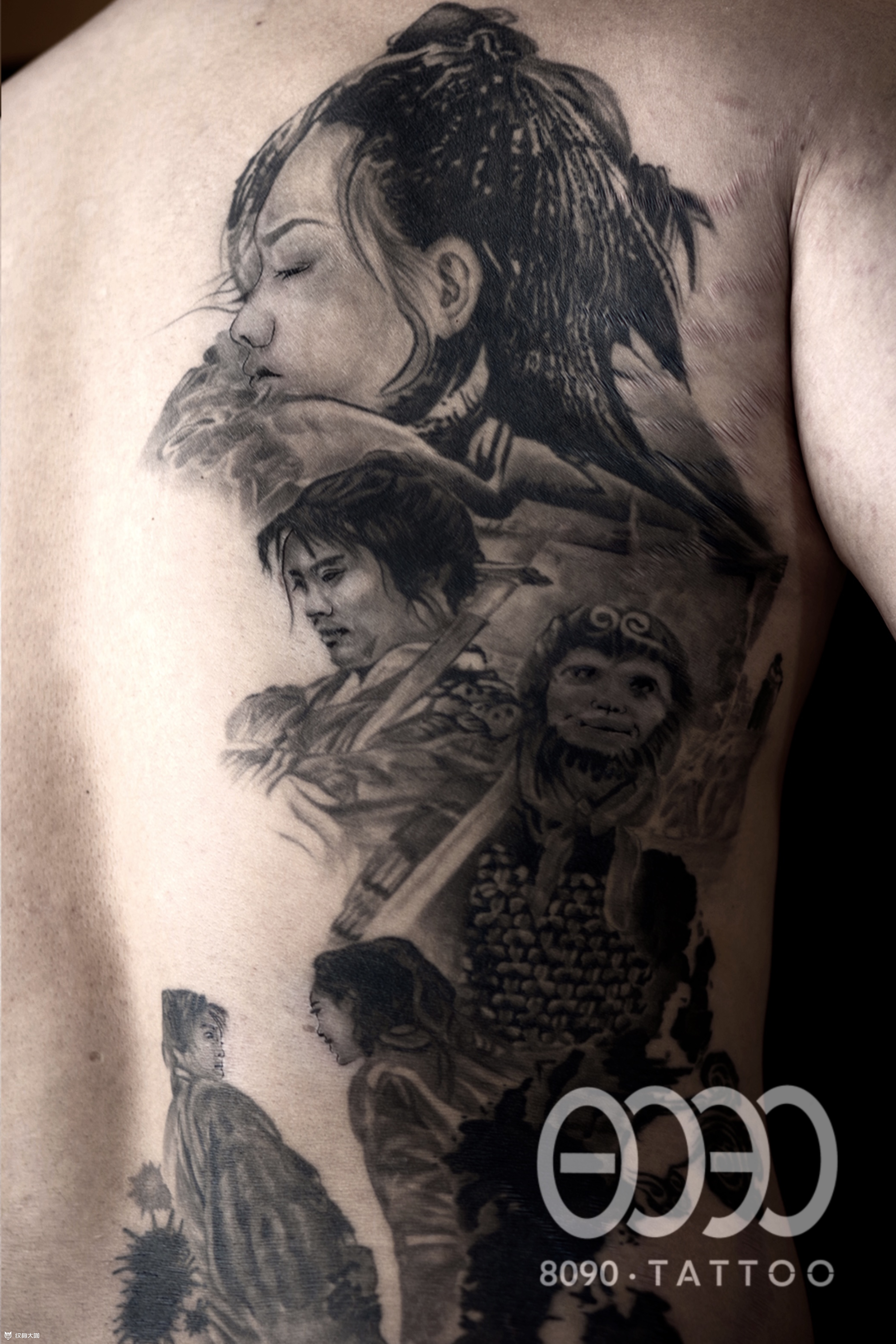 大话西游_纹身图案手稿图片_八零九零丨重阳的纹身作品集
