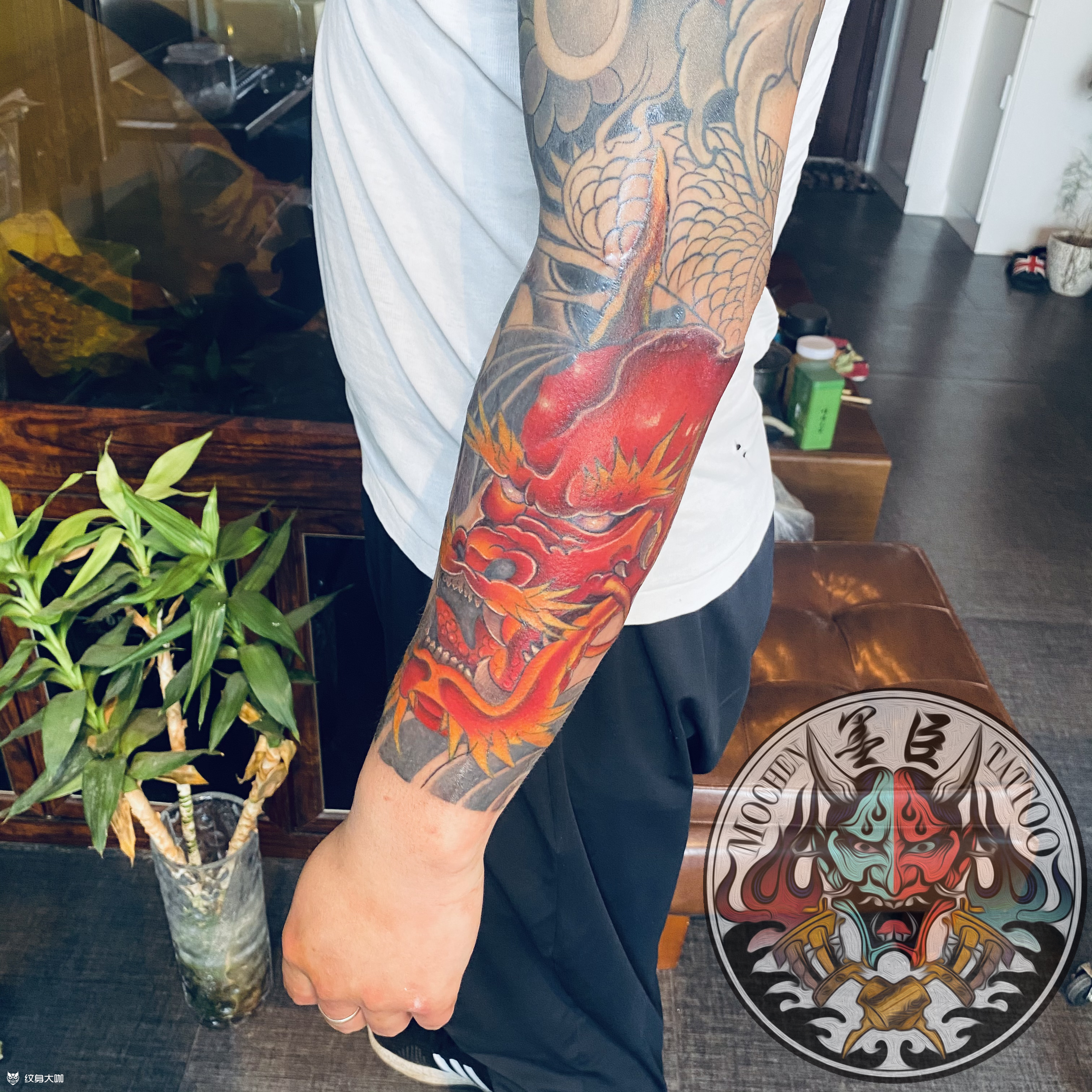 恶龙_纹身图案手稿图片_李航的纹身作品集