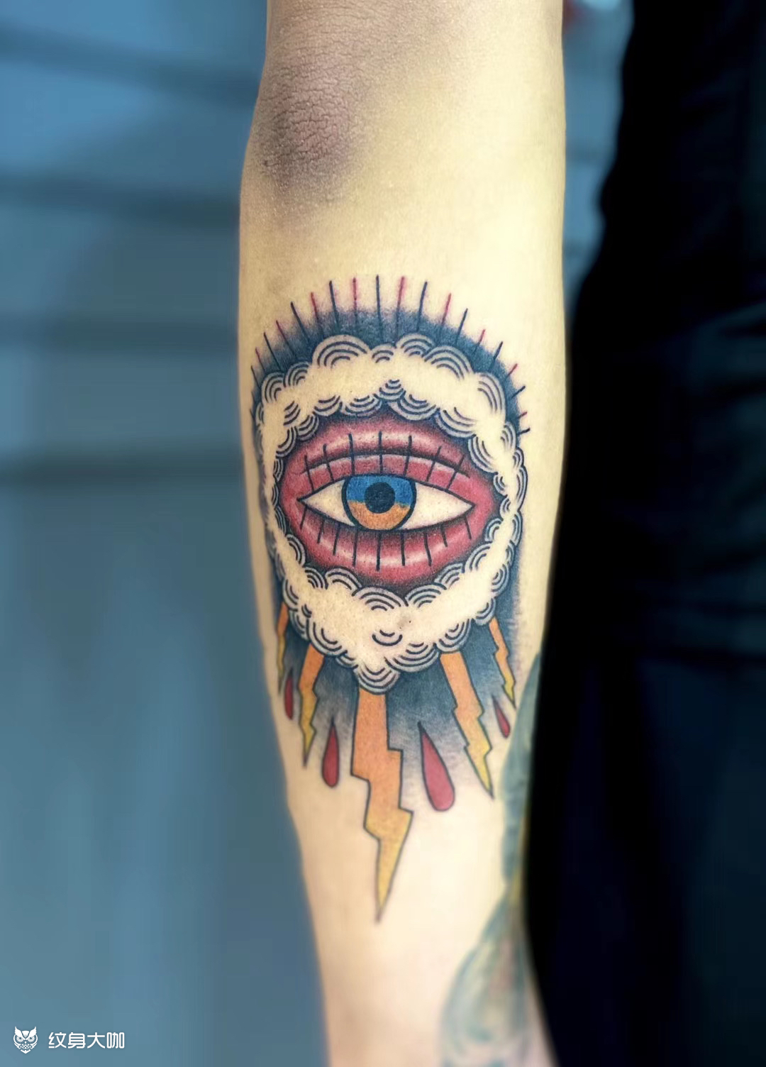 眼睛_纹身图案手稿图片_郝宇锋的纹身作品集