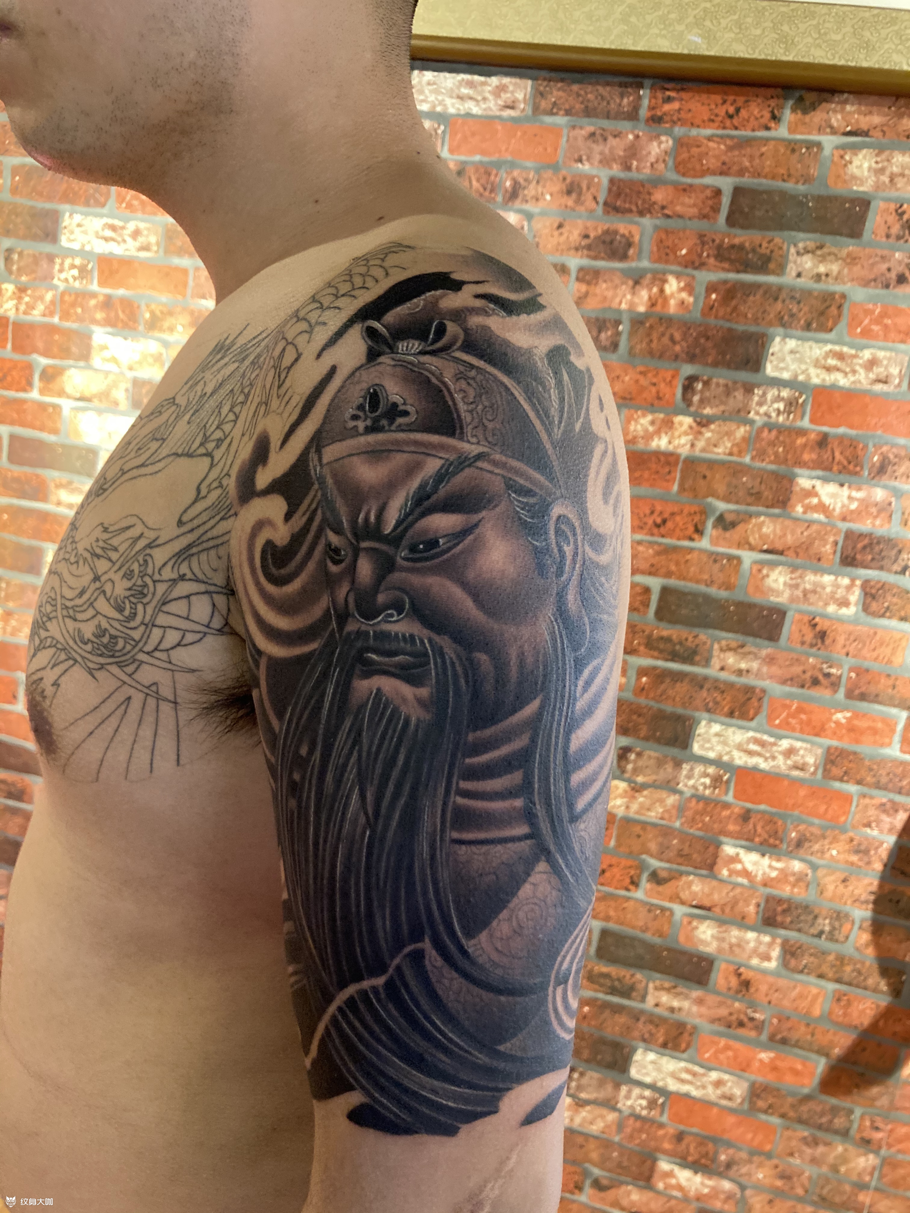 关公_纹身图案手稿图片_阿亮的纹身作品集