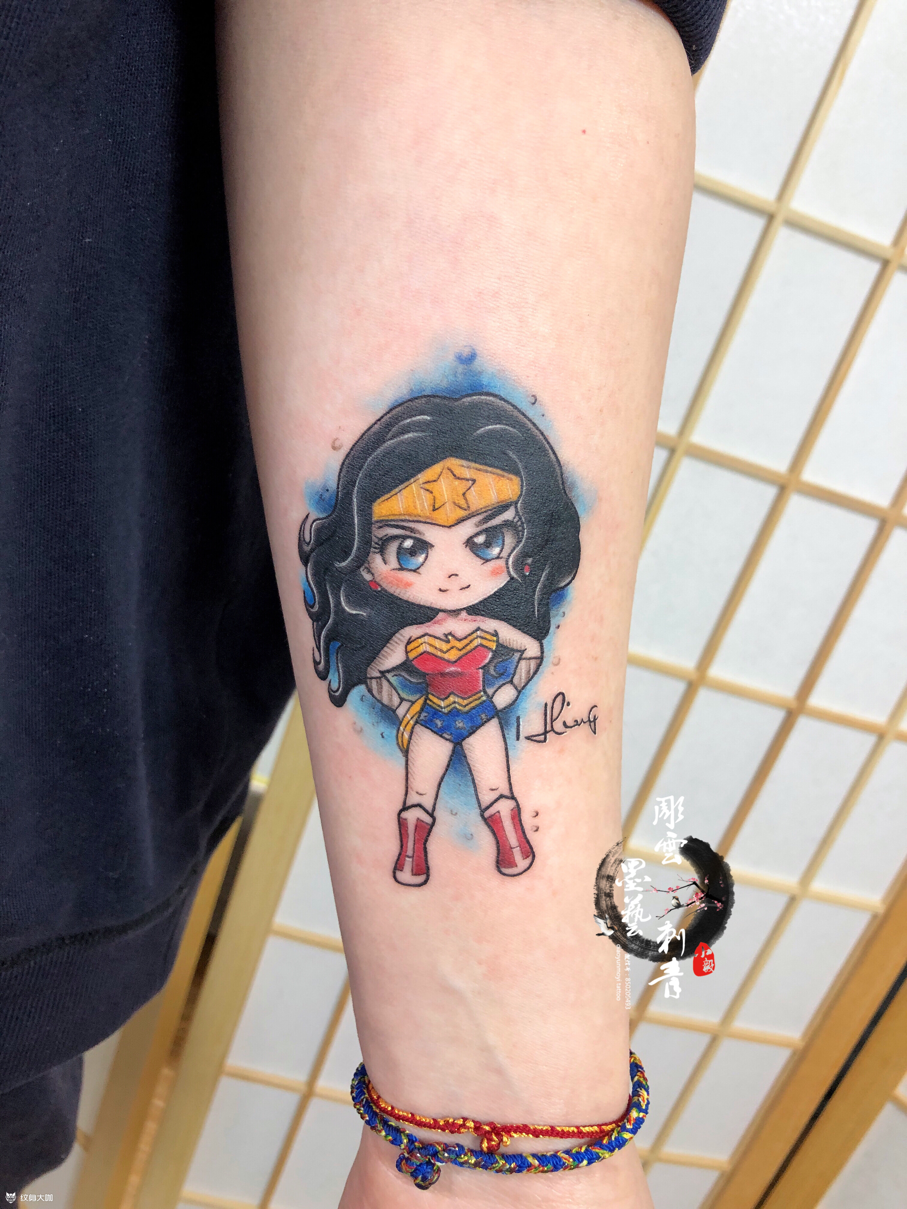 神奇女侠哟 _纹身图案手稿图片_赵毅的纹身作品集