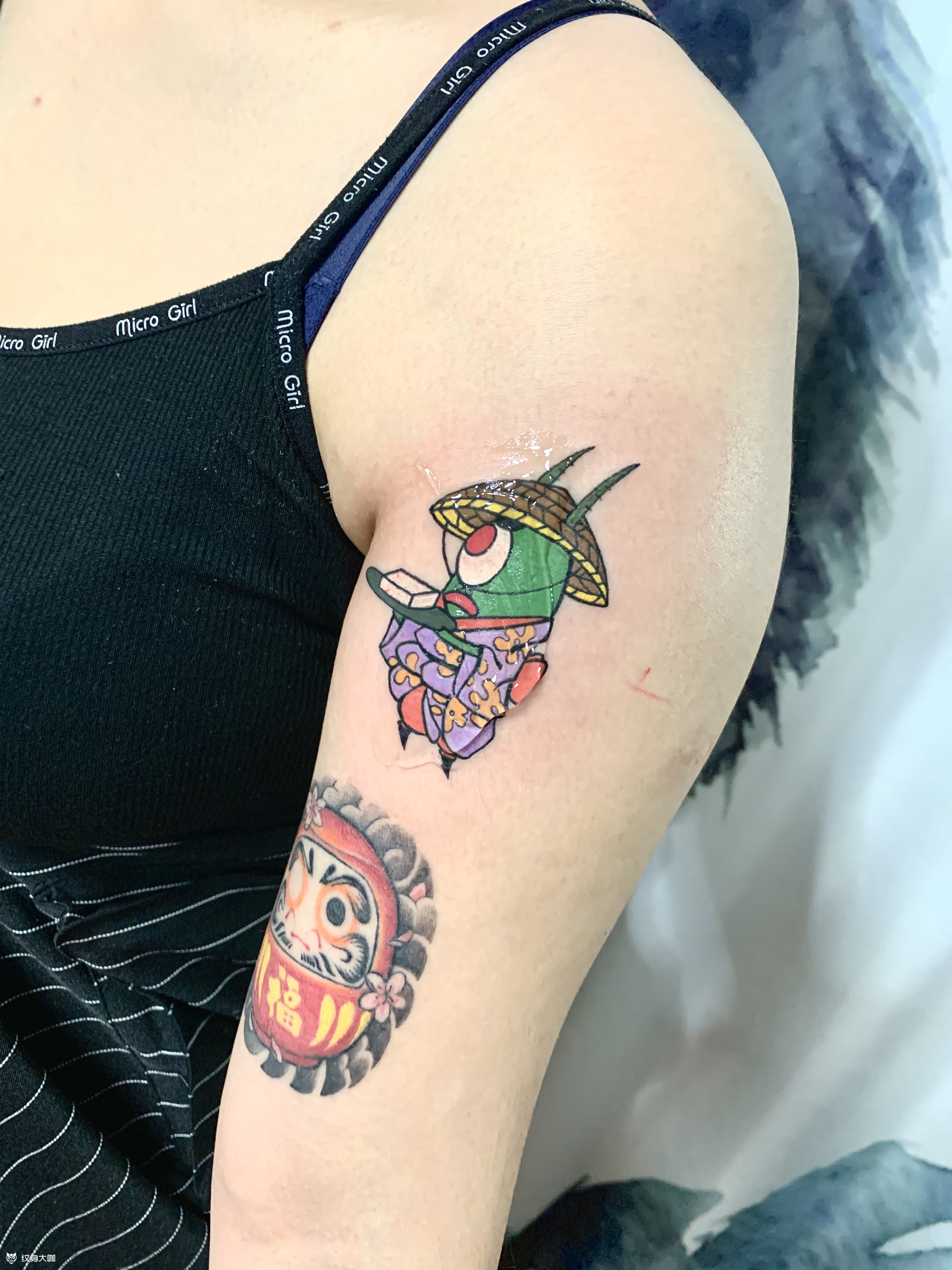 痞老板 海绵宝宝_纹身图案手稿图片_金子的纹身作品集
