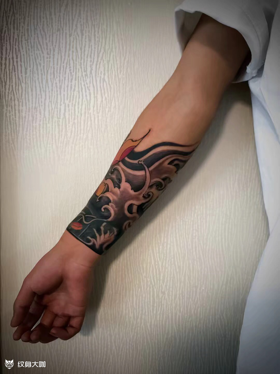 接臂环_纹身图案手稿图片_向宇的纹身作品集