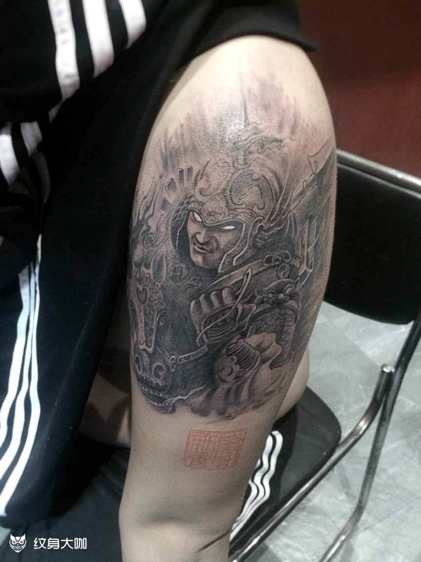 赵云_纹身图案手稿图片_黄建成的纹身作品集