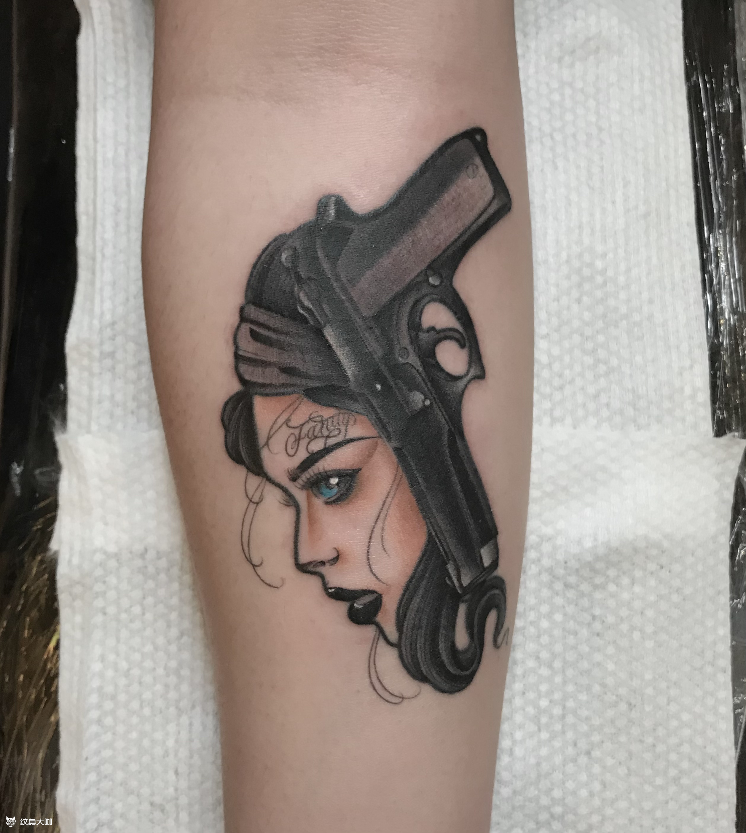 枪_纹身图案手稿图片_ce的纹身作品集
