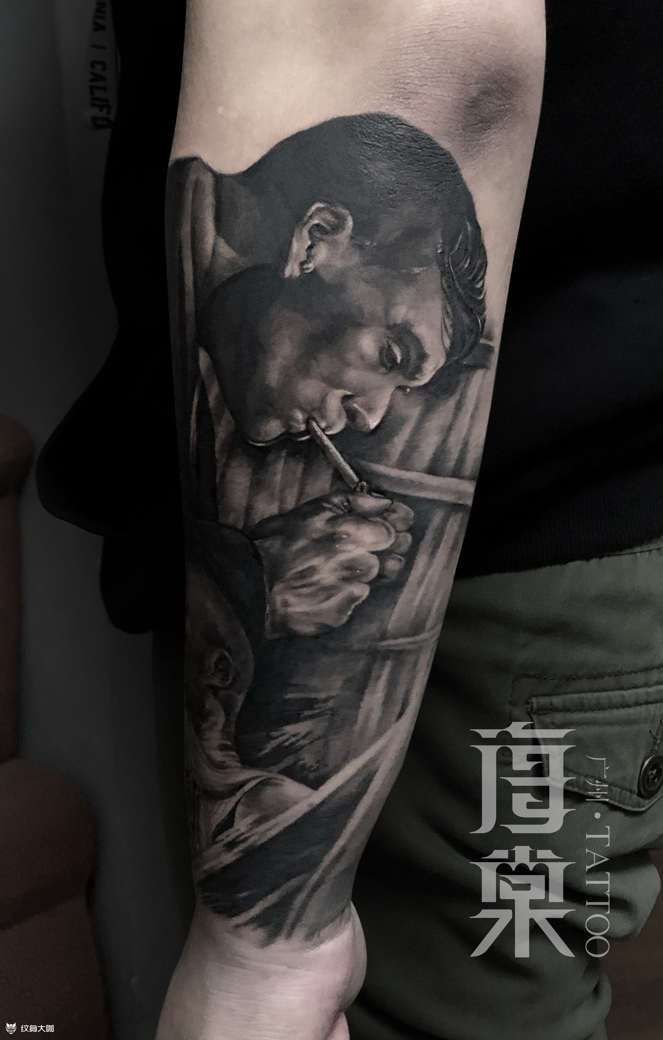 谢尔比_纹身图案手稿图片_海棠的纹身作品集