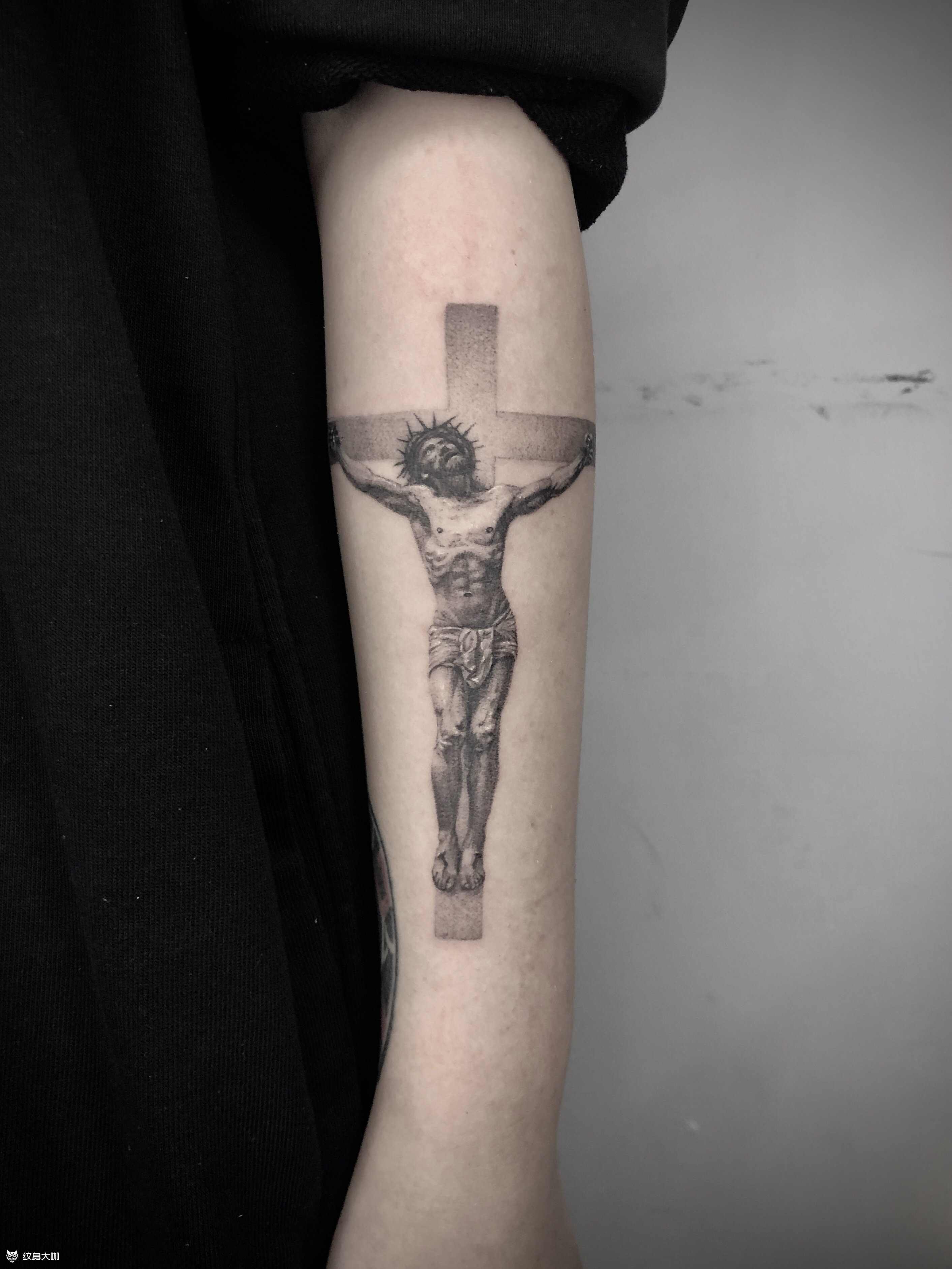 纹身图案耶稣图片