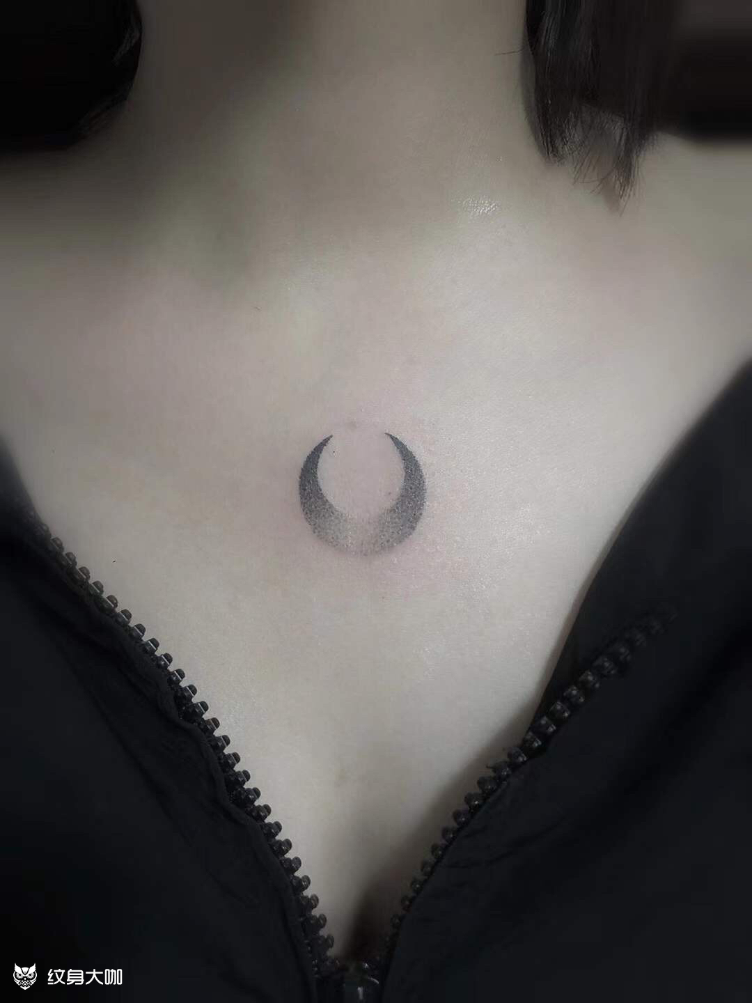 小月亮_纹身图案手稿图片_辰针的纹身作品集