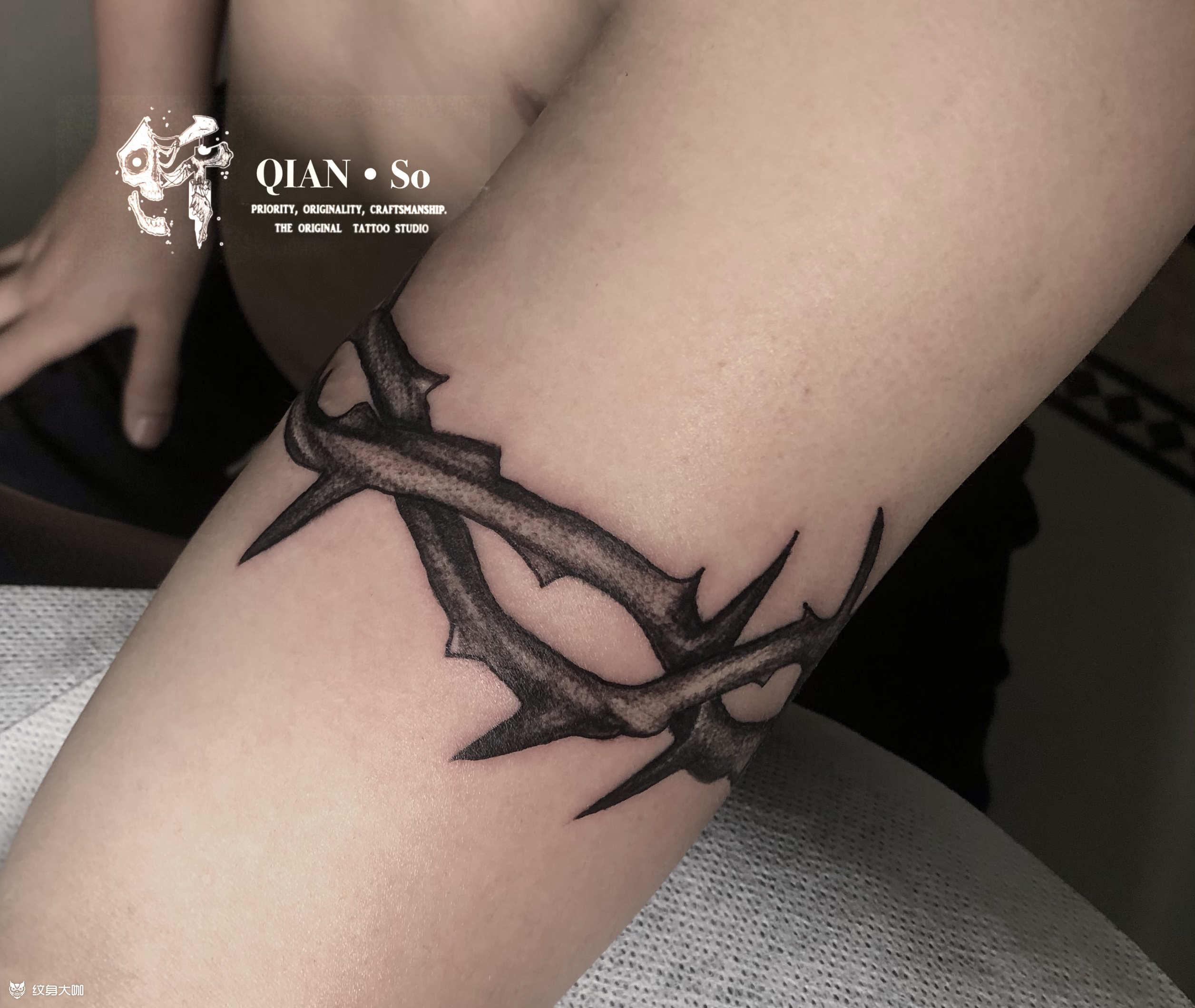 荆棘_纹身图案手稿图片_仟—claire星星的纹身作品集