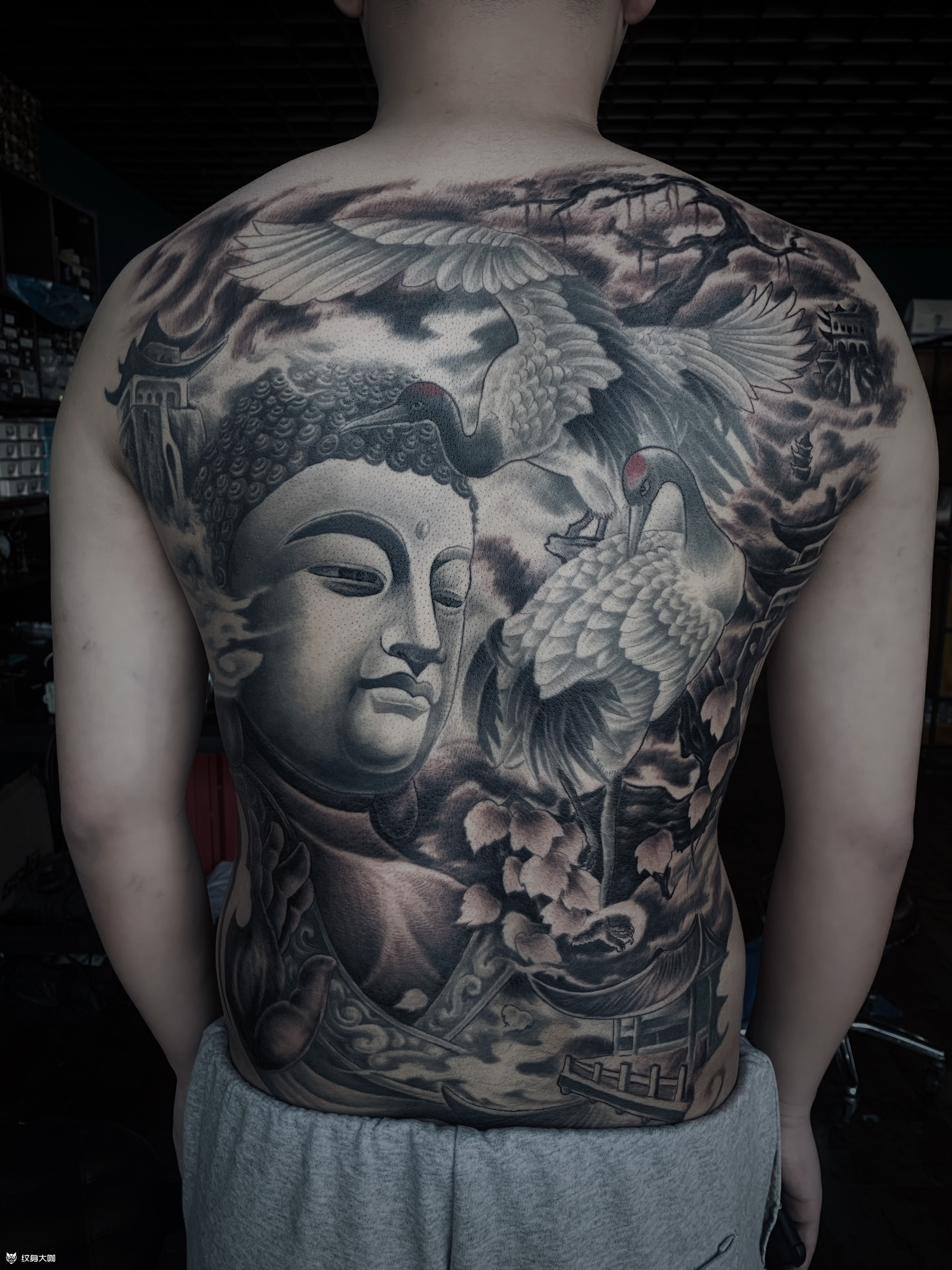 阿弥陀佛_纹身图案手稿图片_赵国强的纹身作品集