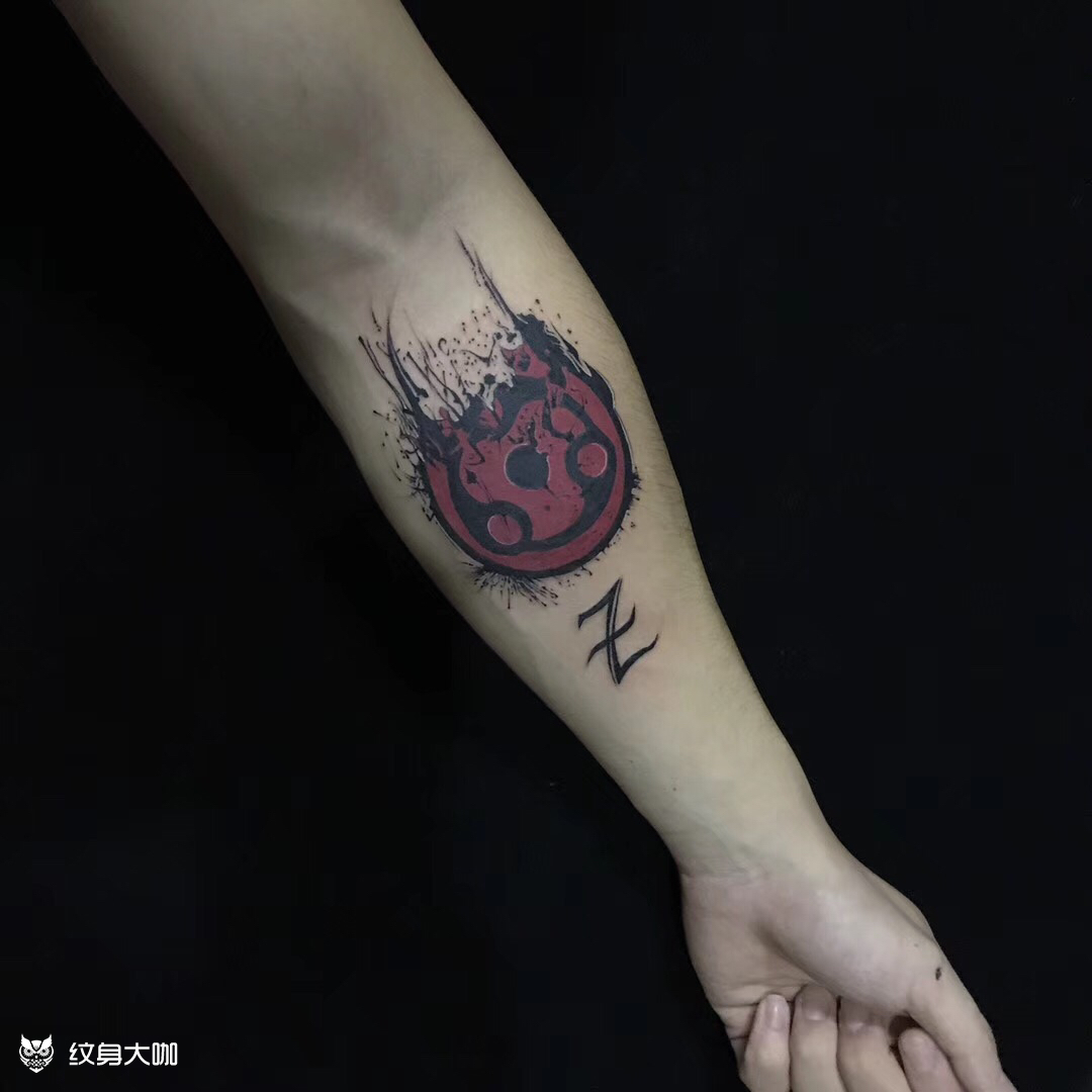 写轮眼_纹身图案手稿图片_爆烟子的纹身作品集