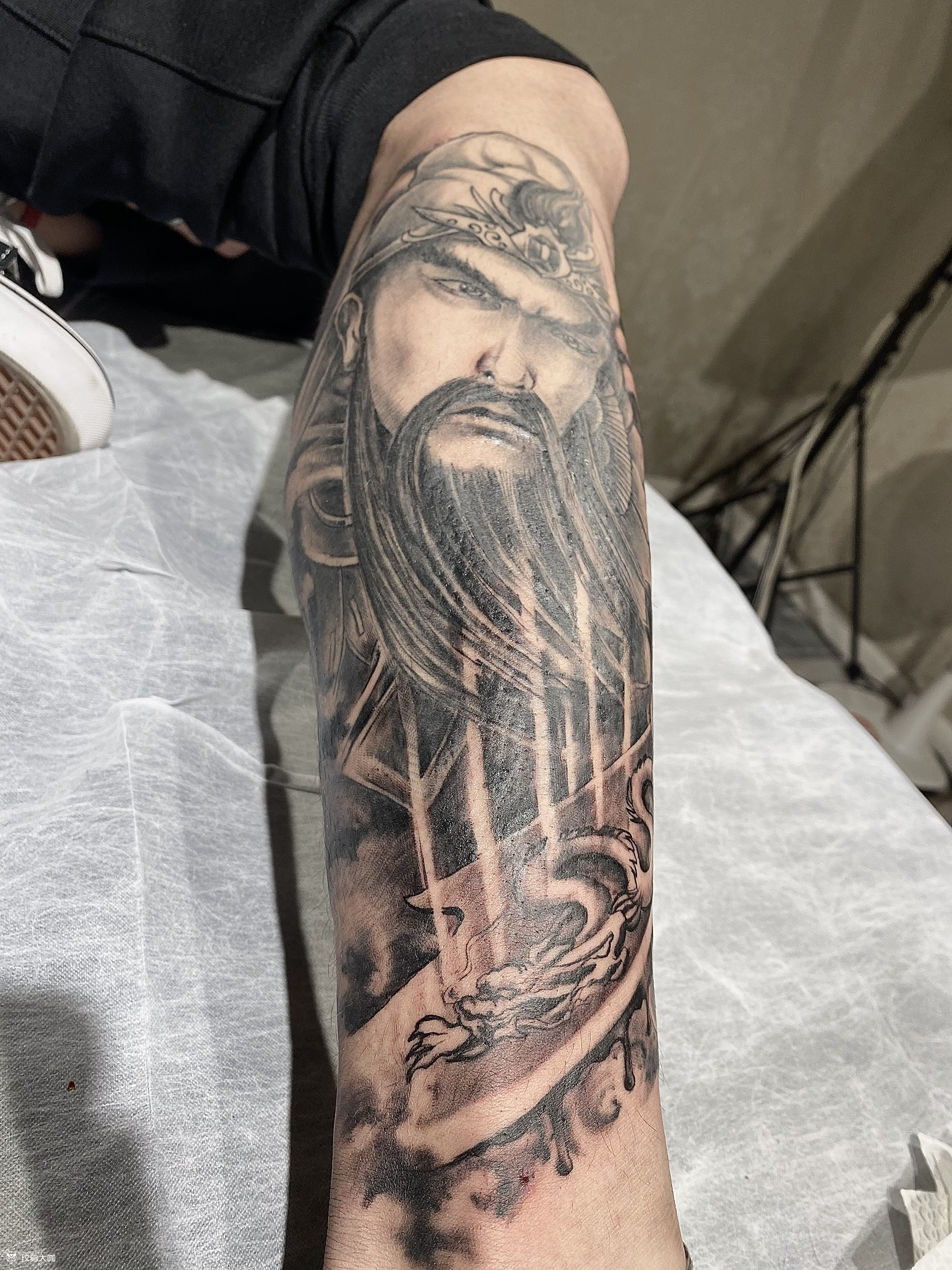 关公_纹身图案手稿图片_李连军的纹身作品集