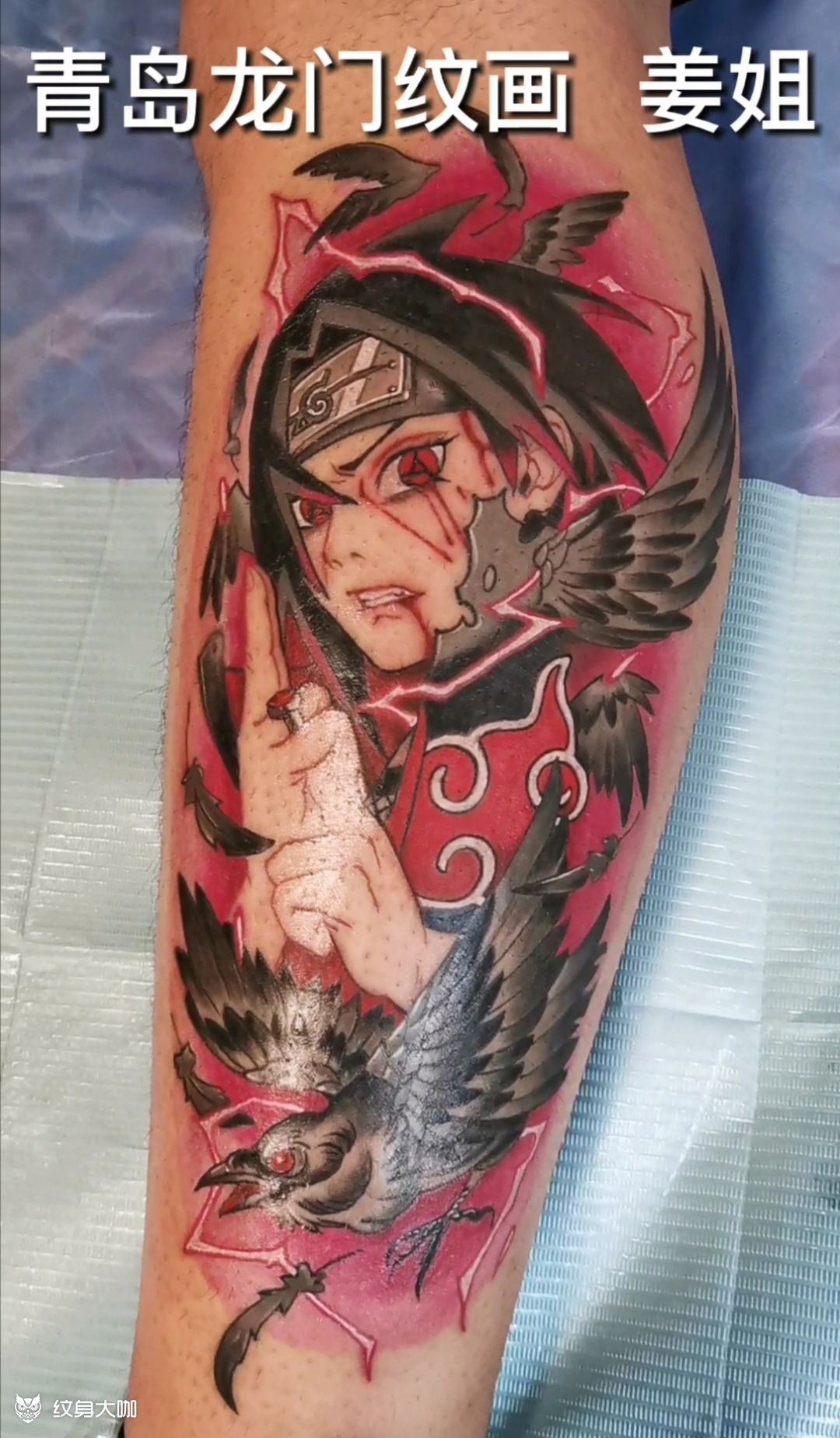 动漫人物 宇智波鼬_纹身图案手稿图片_姜华的纹身作品集