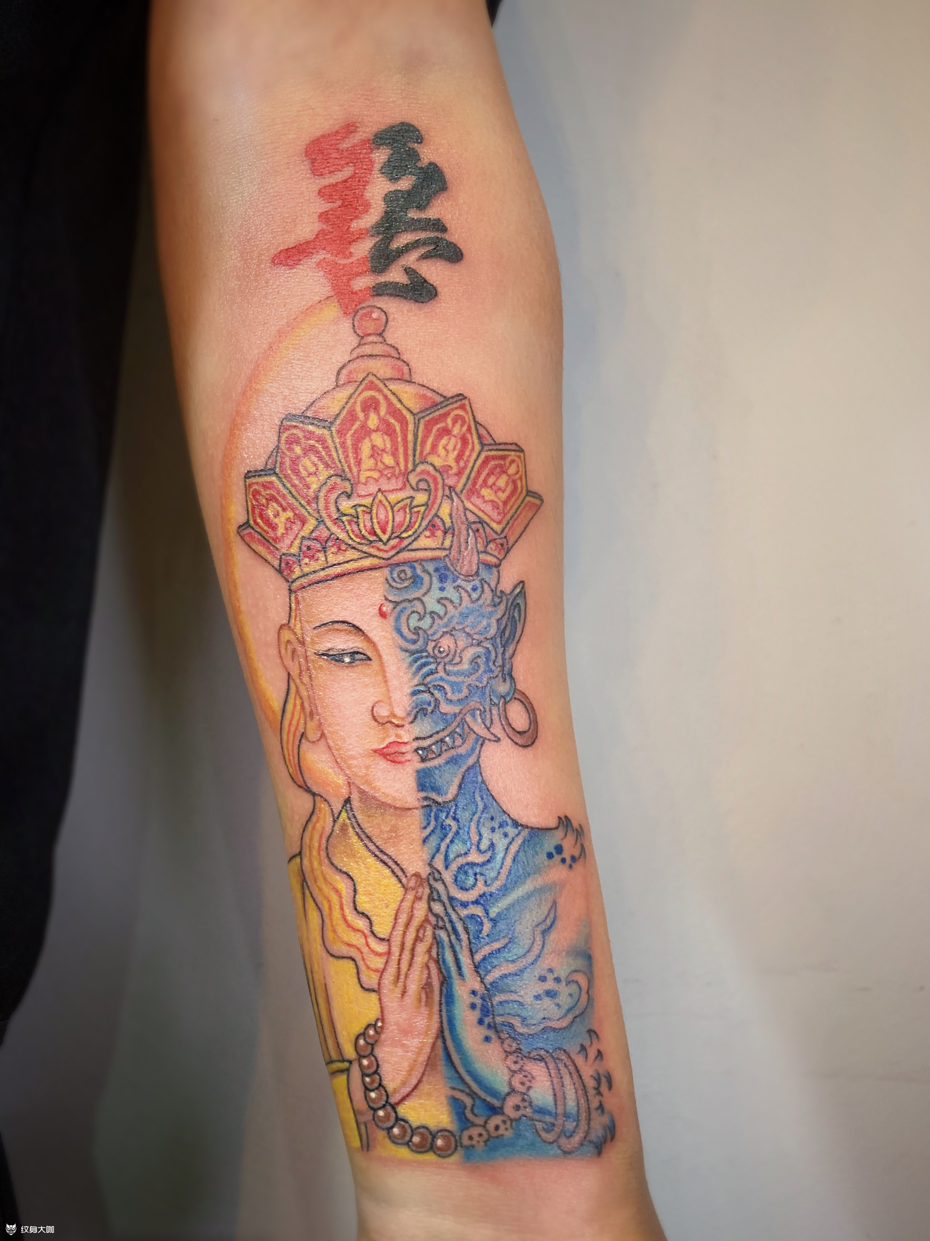 原创"善恶一念间"_纹身图案手稿图片_博千的纹身作品集