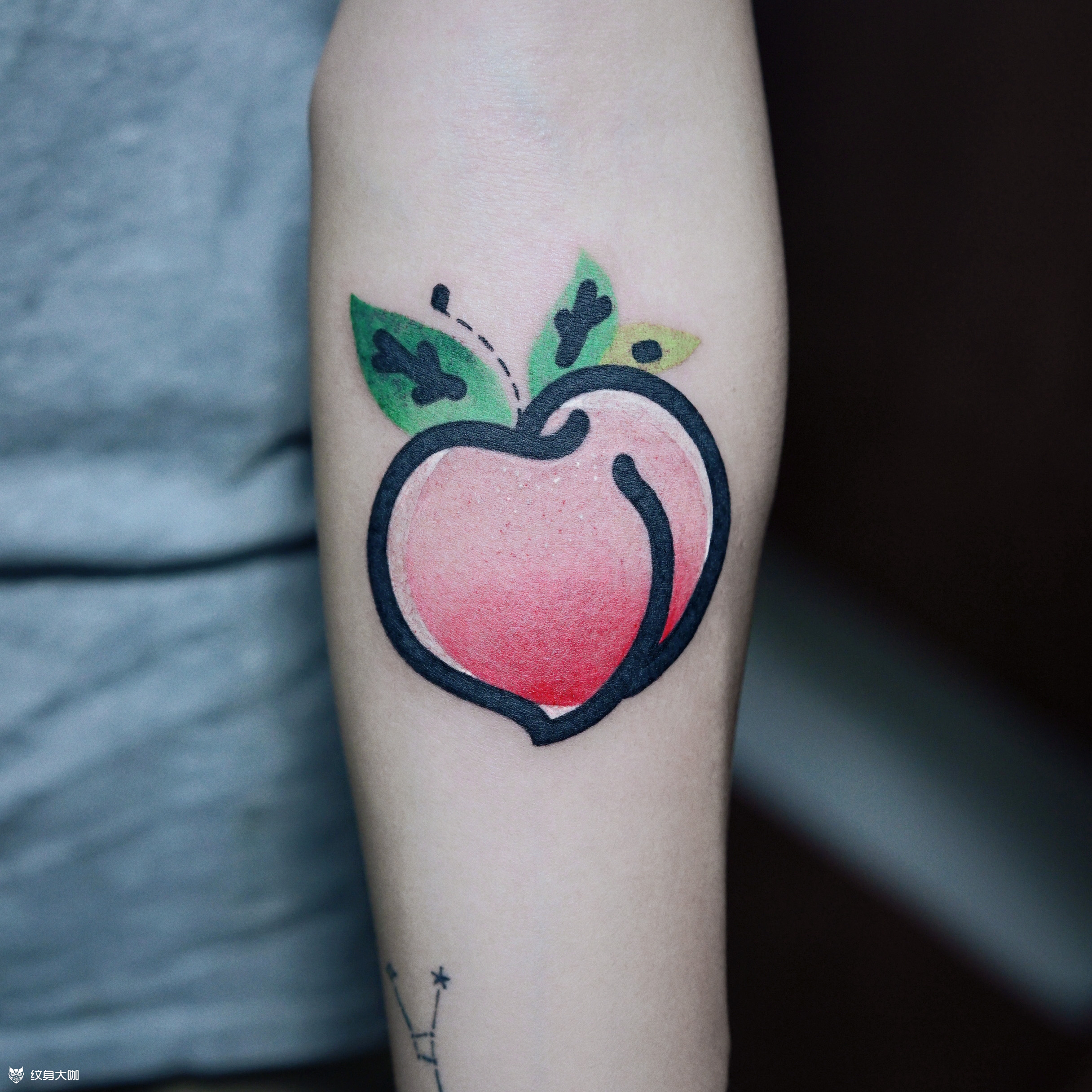 大桃子_纹身图案手稿图片_无同的纹身作品集