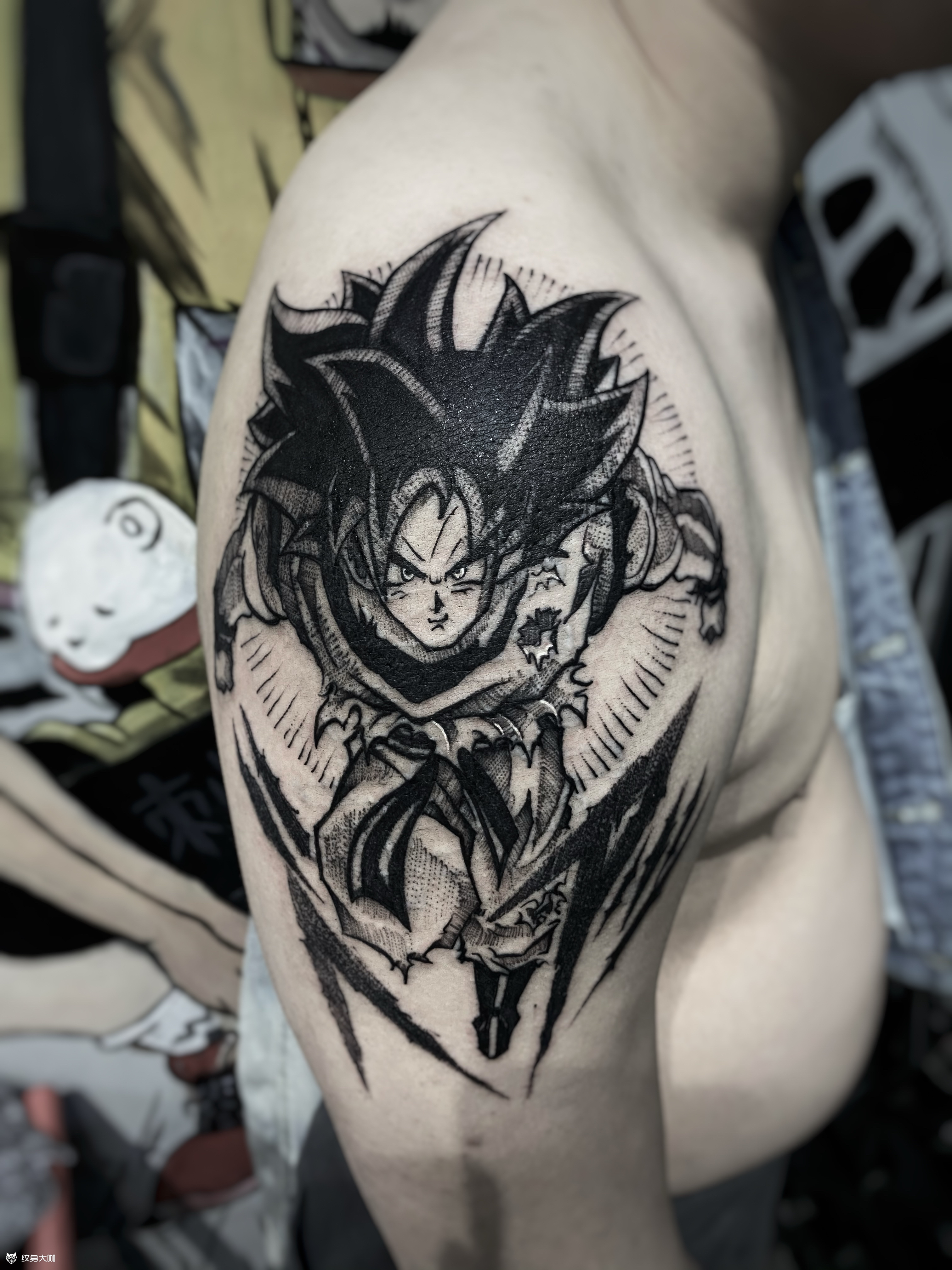 七龙珠卡卡罗特_纹身图案手稿图片_刺靑尸的纹身作品集